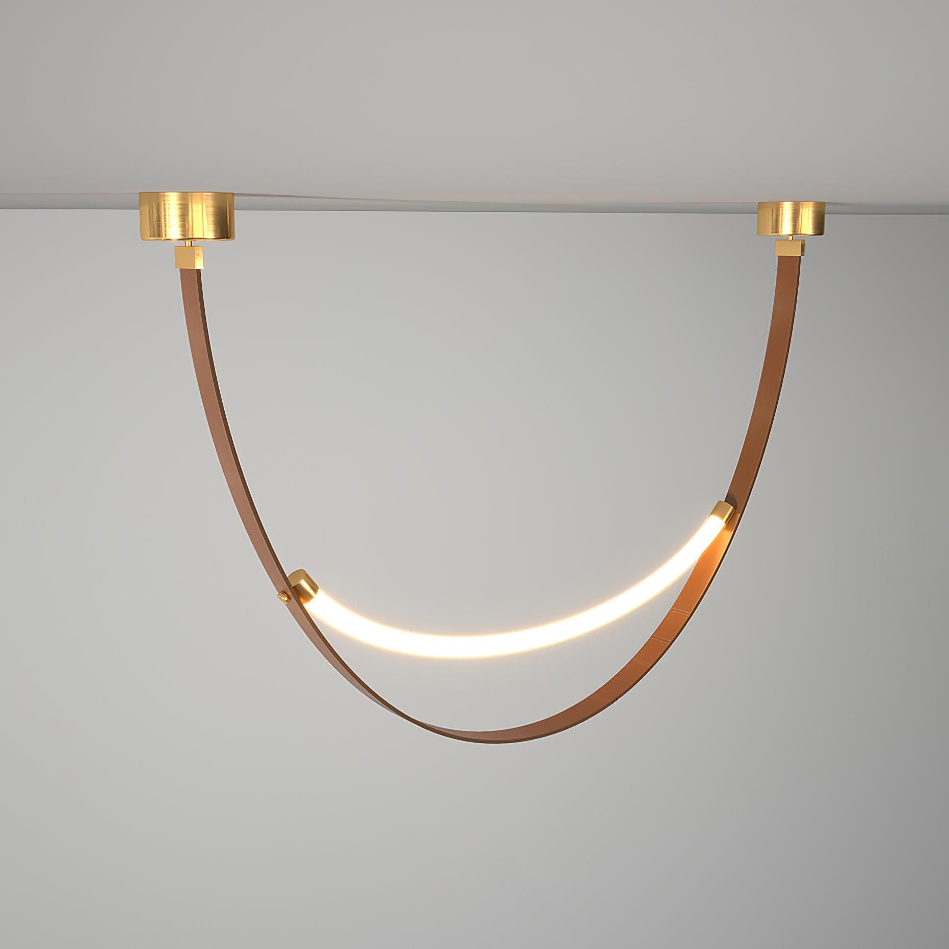 Belt Pendant Lamp Leather Silicone Minimalist - Letslighting