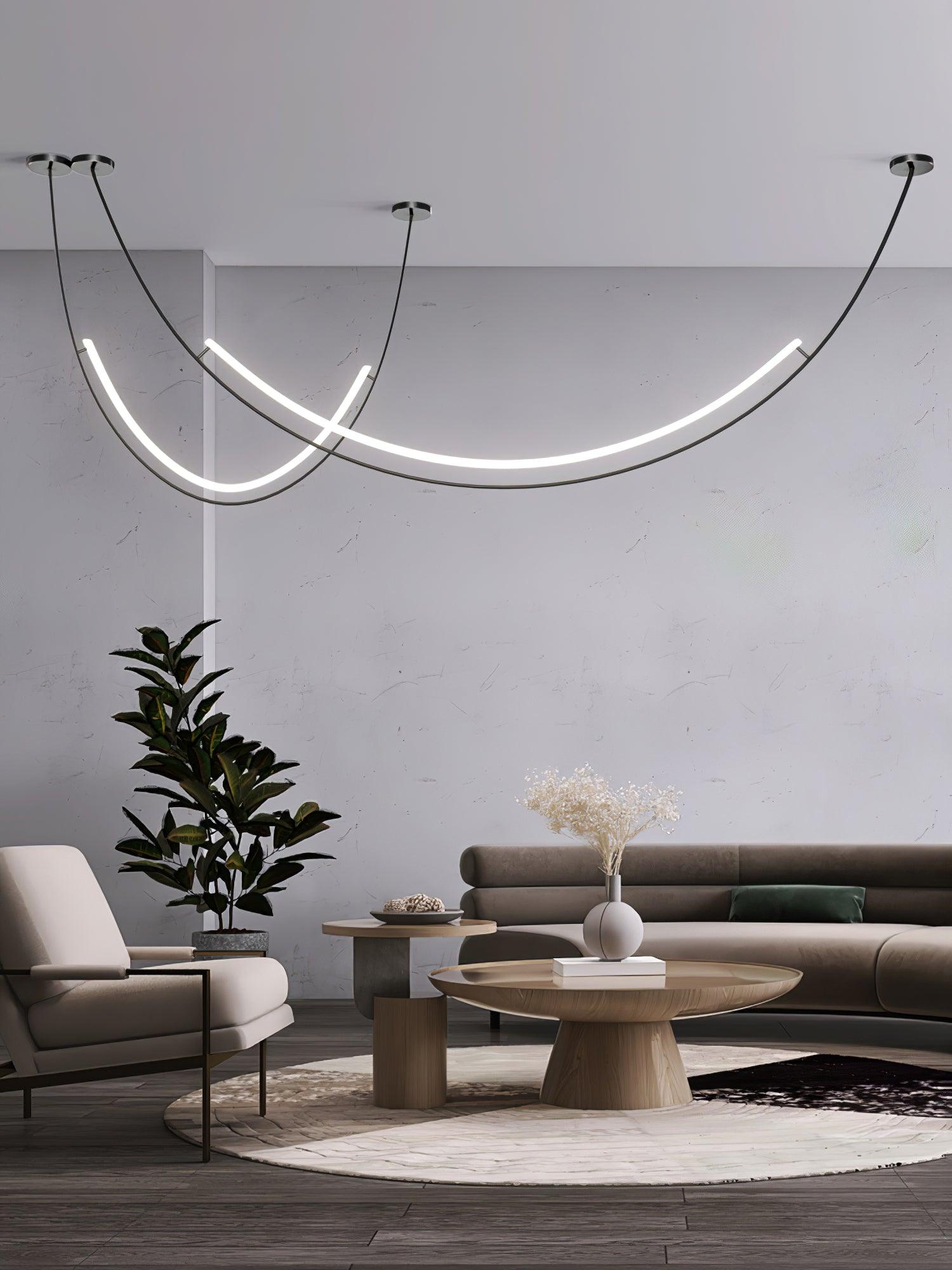 Belt Pendant Lamp Leather Silicone Minimalist - Letslighting