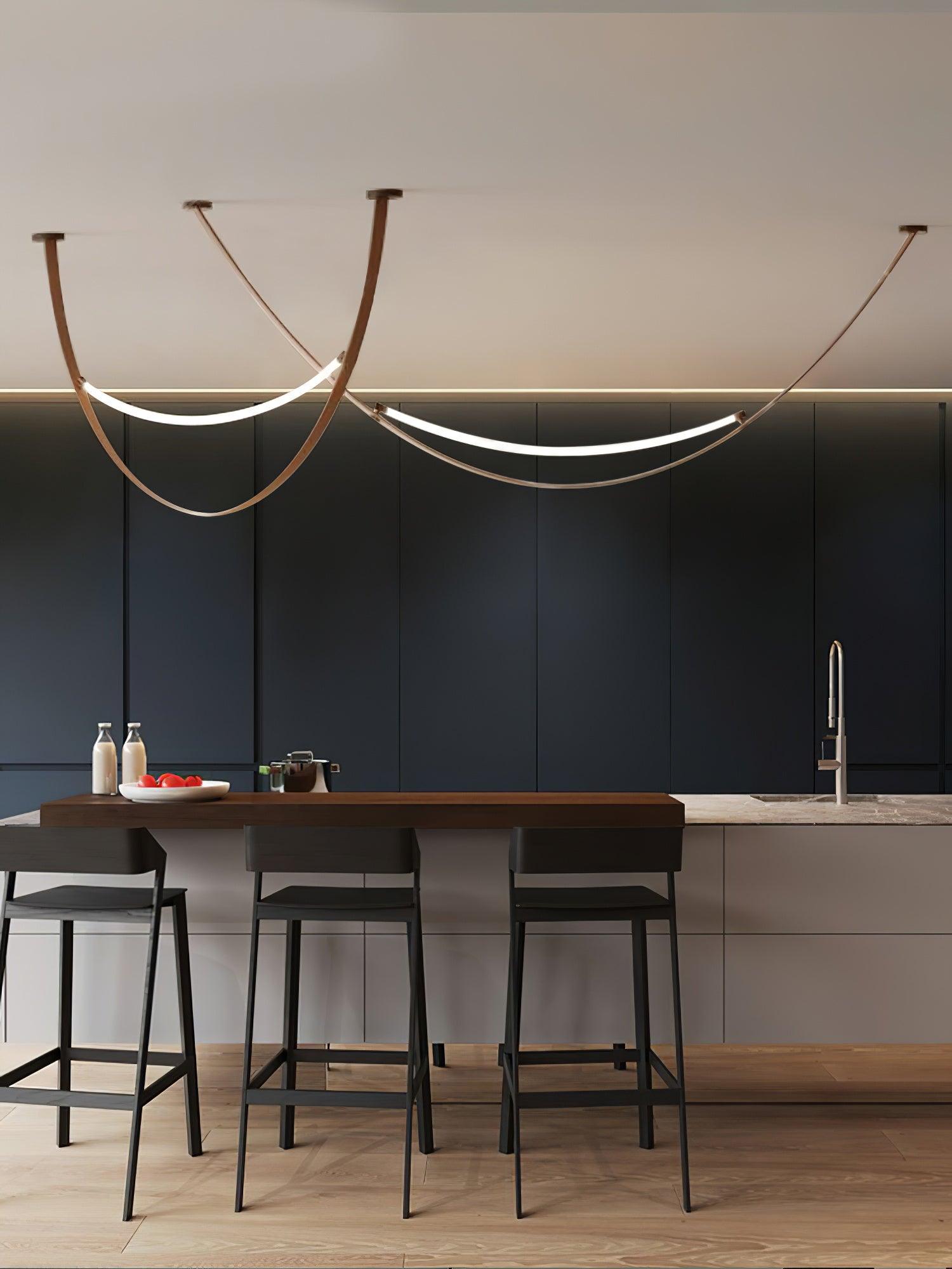 Belt Pendant Lamp Leather Silicone Minimalist - Letslighting