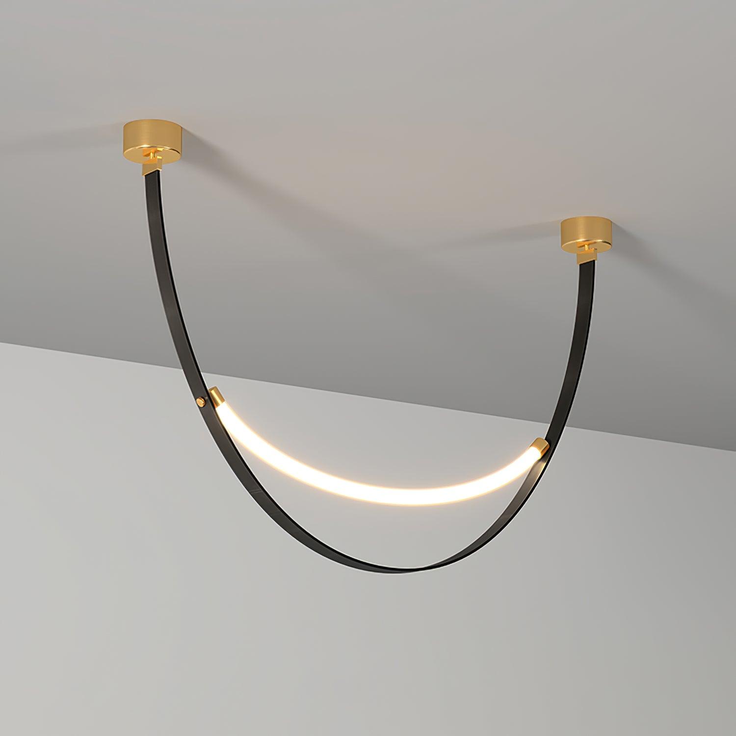 Belt Pendant Lamp Leather Silicone Minimalist - Letslighting
