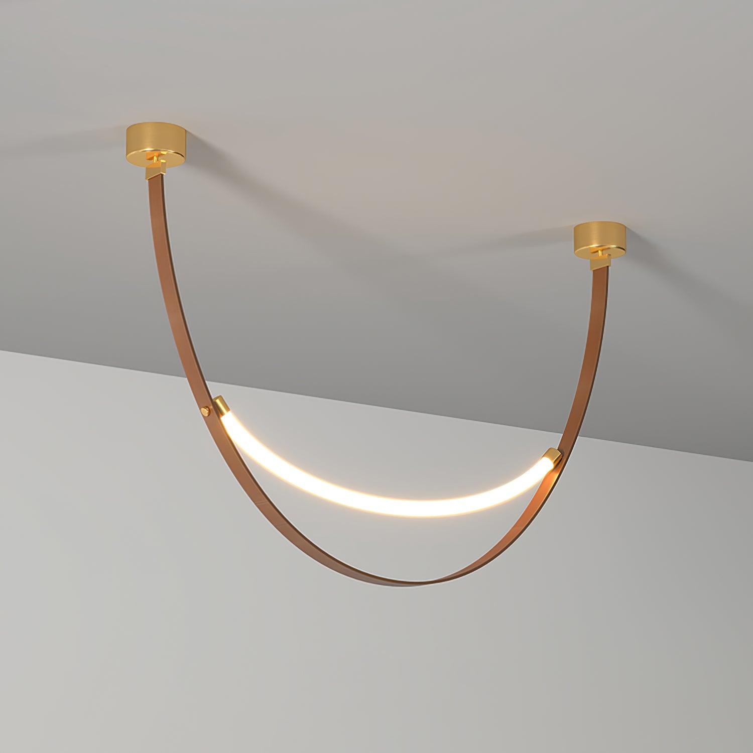 Belt Pendant Lamp Leather Silicone Minimalist - Letslighting