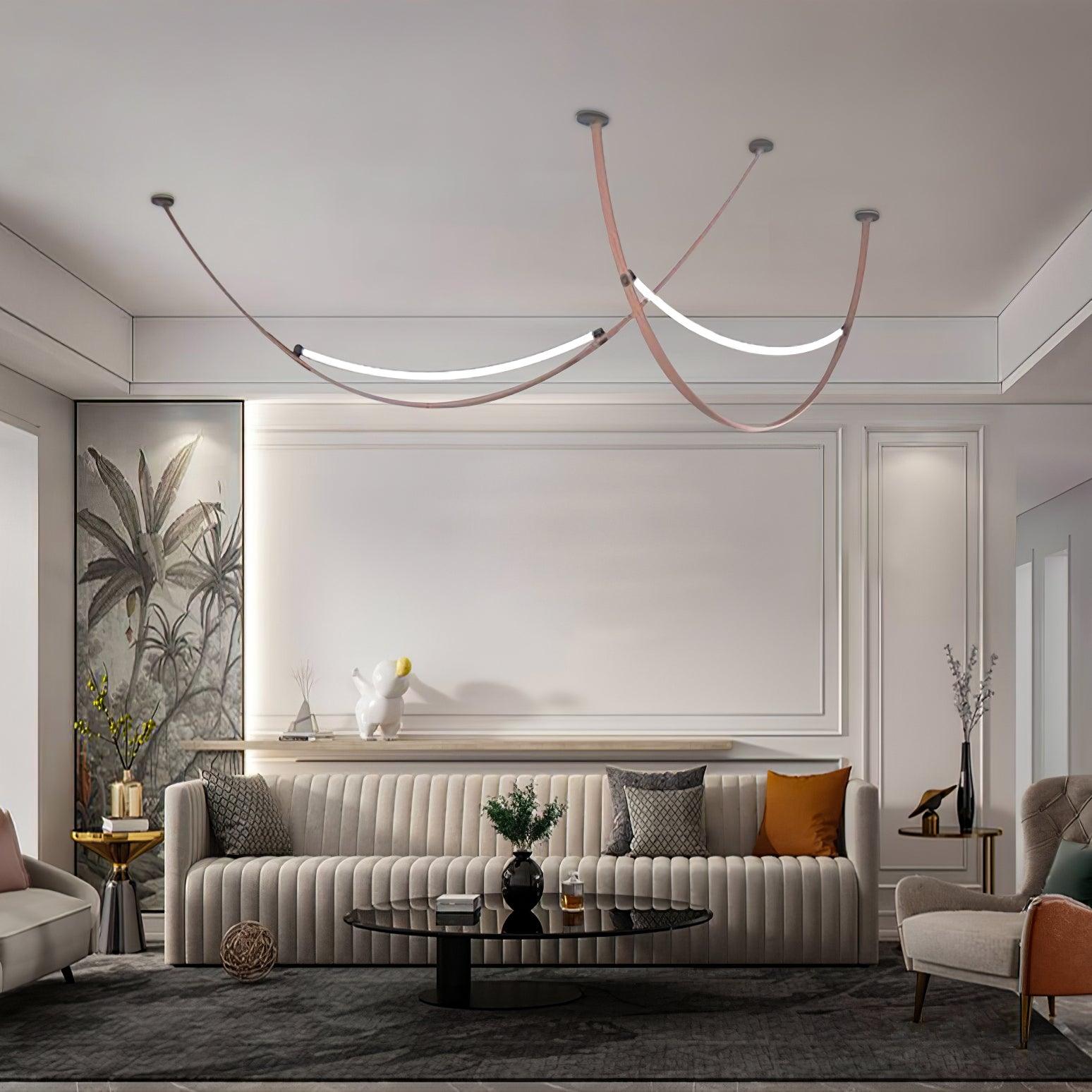 Belt Pendant Lamp Leather Silicone Minimalist - Letslighting