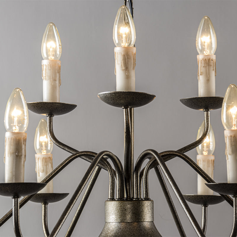 Blikuvyu Vintage Industrial Brass Chandelier - Letslighting