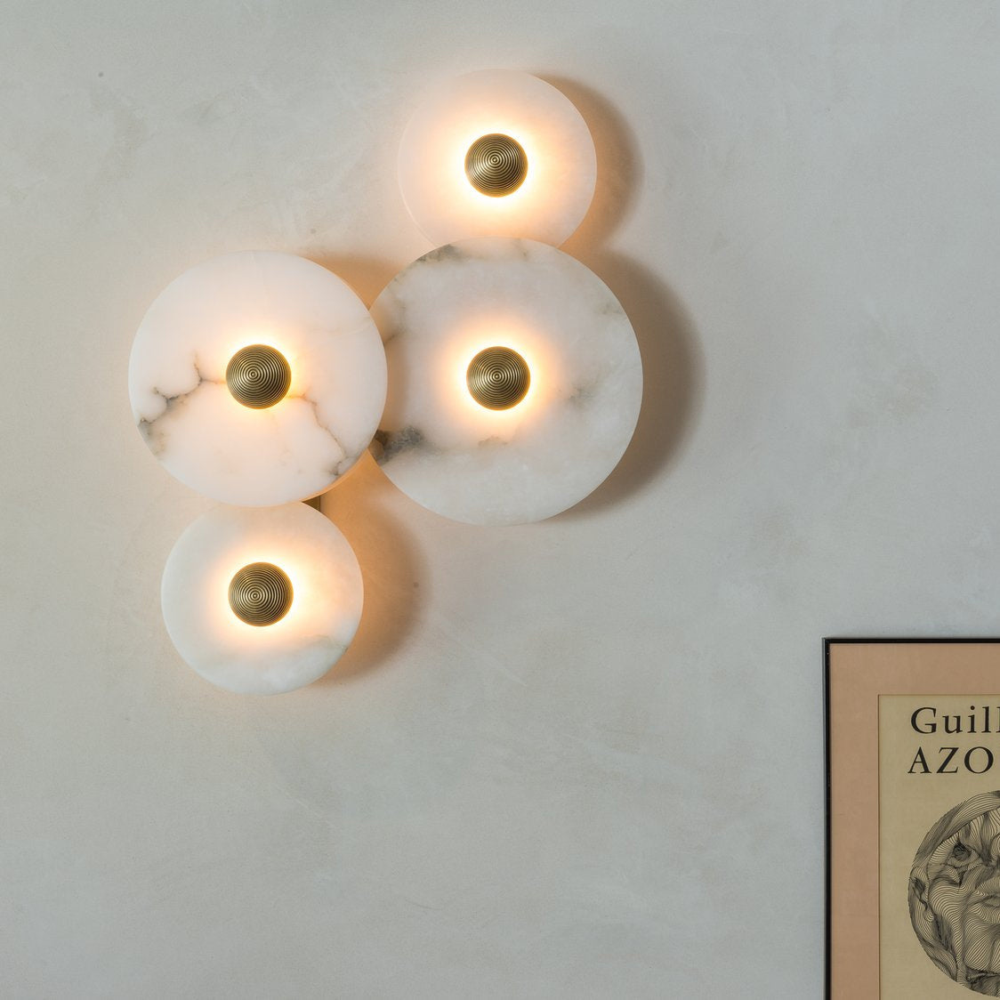 Slender Wall Lamp Alabaster Modern Minimalist - Letslighting