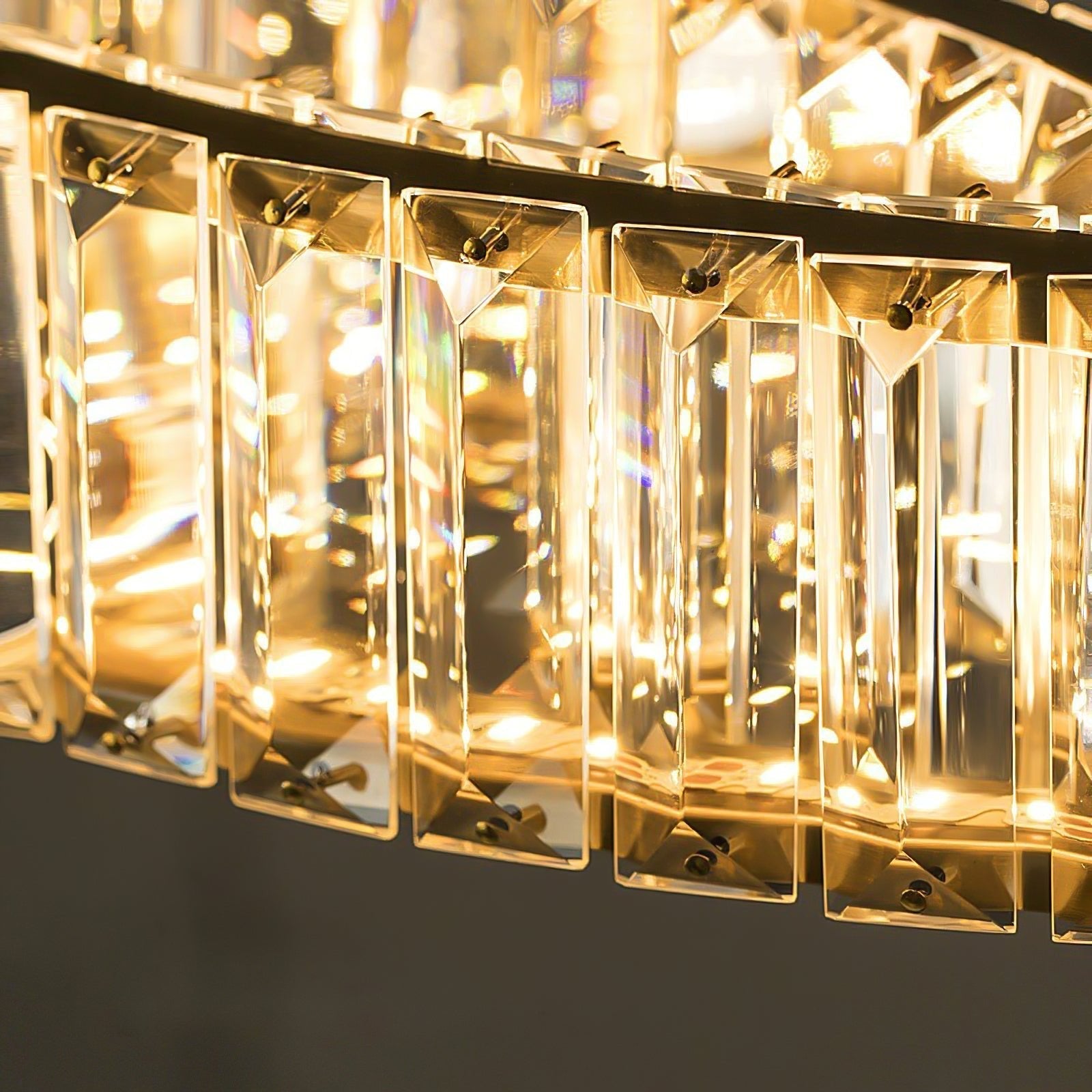 Lustra Chandelier Gold Crystal Ring - Letslighting