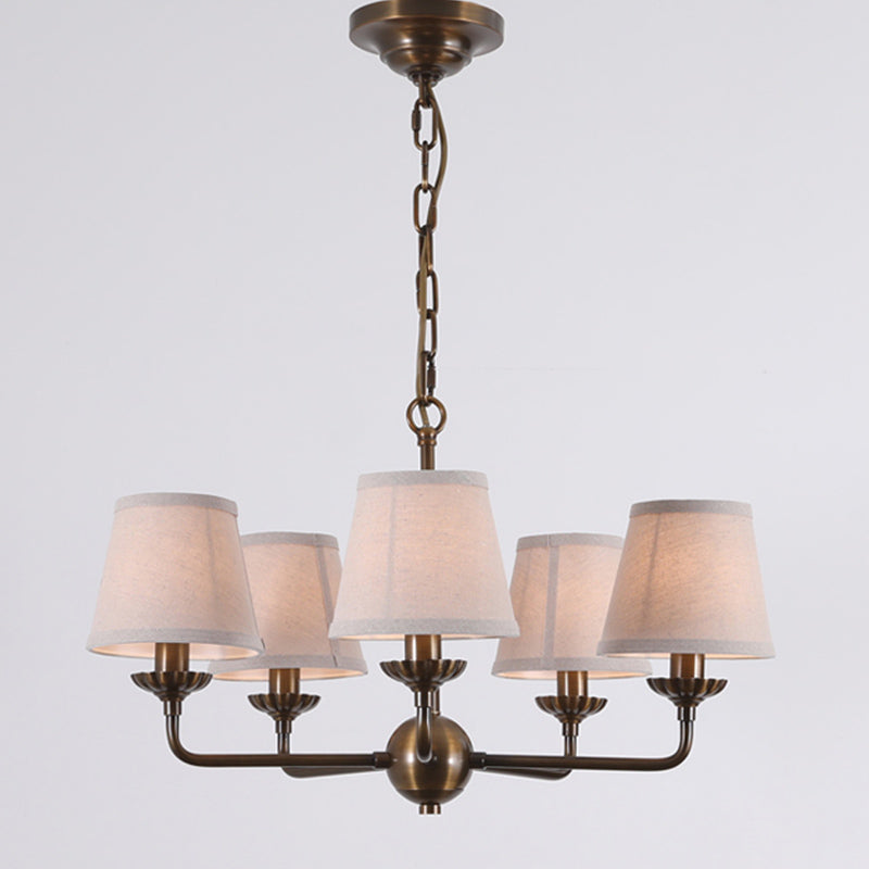 Gloruvyh Vintage Industrial Fabric Chandelier - Letslighting