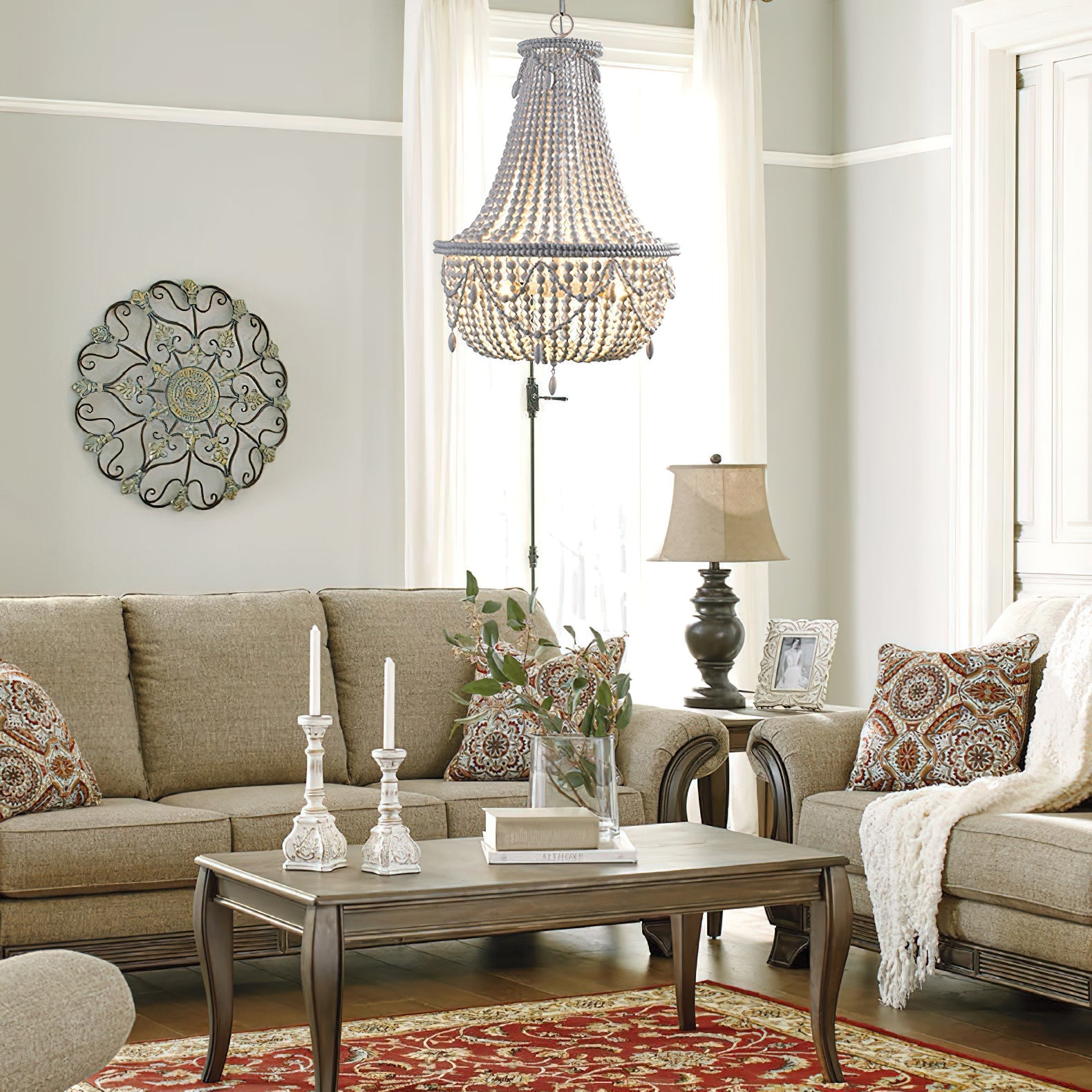 Eirikuvyu Postmodern Luxury Bead Wood Chandelier - Letslighting