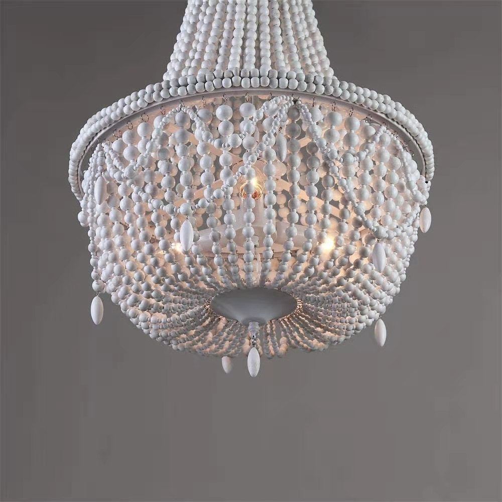 Eirikuvyu Postmodern Luxury Bead Wood Chandelier - Letslighting