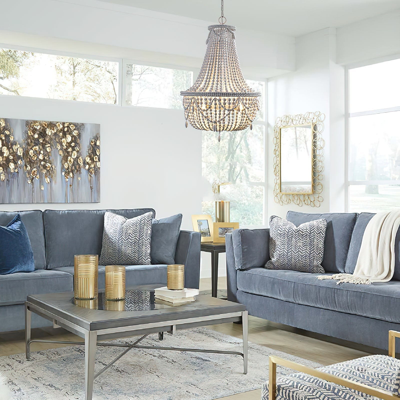 Eirikuvyu Postmodern Luxury Bead Wood Chandelier - Letslighting