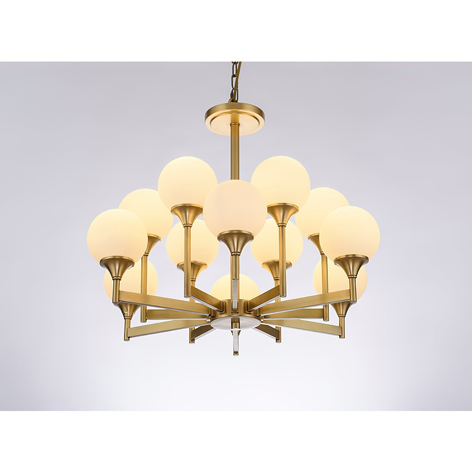 Himinuvyh Vintage Industrial Glass Chandelier - Letslighting