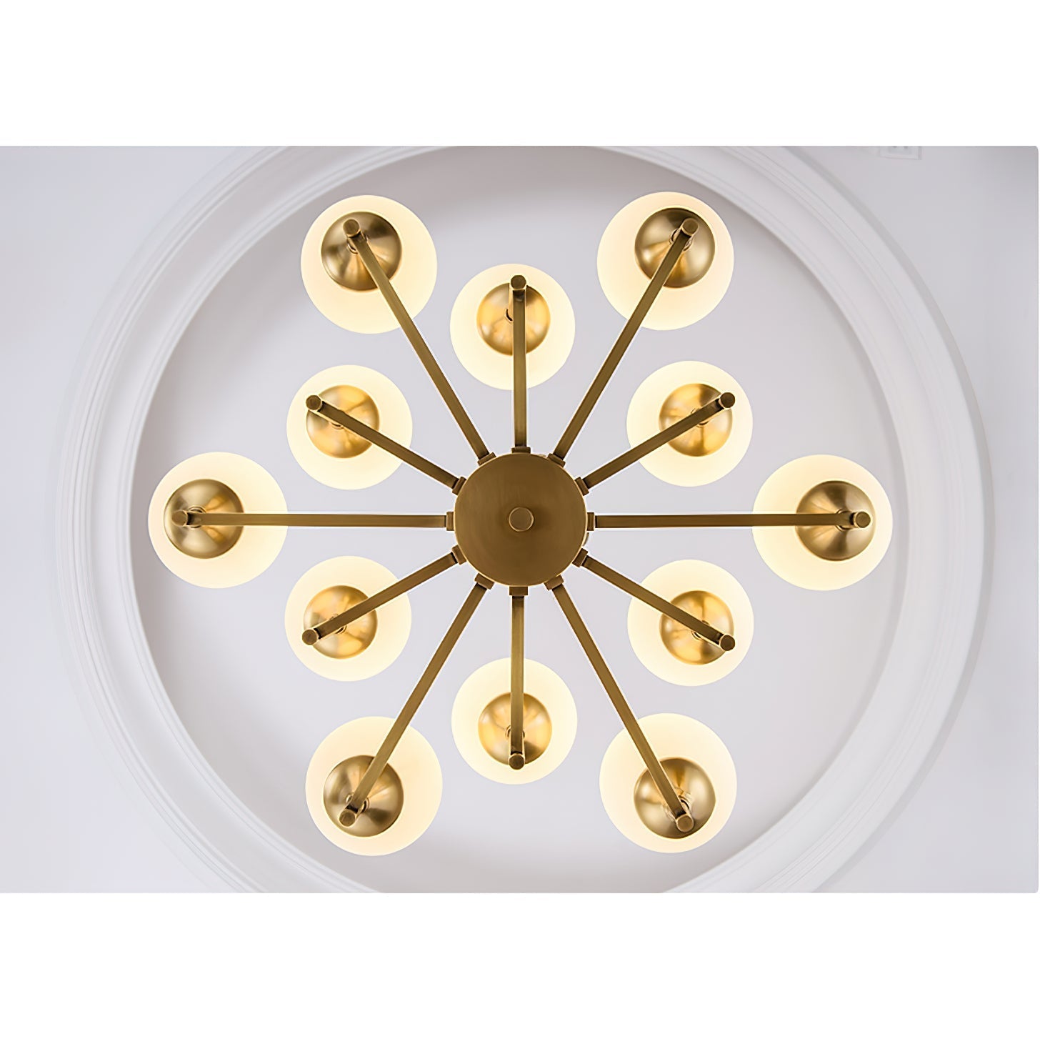 Himinuvyh Vintage Industrial Glass Chandelier - Letslighting