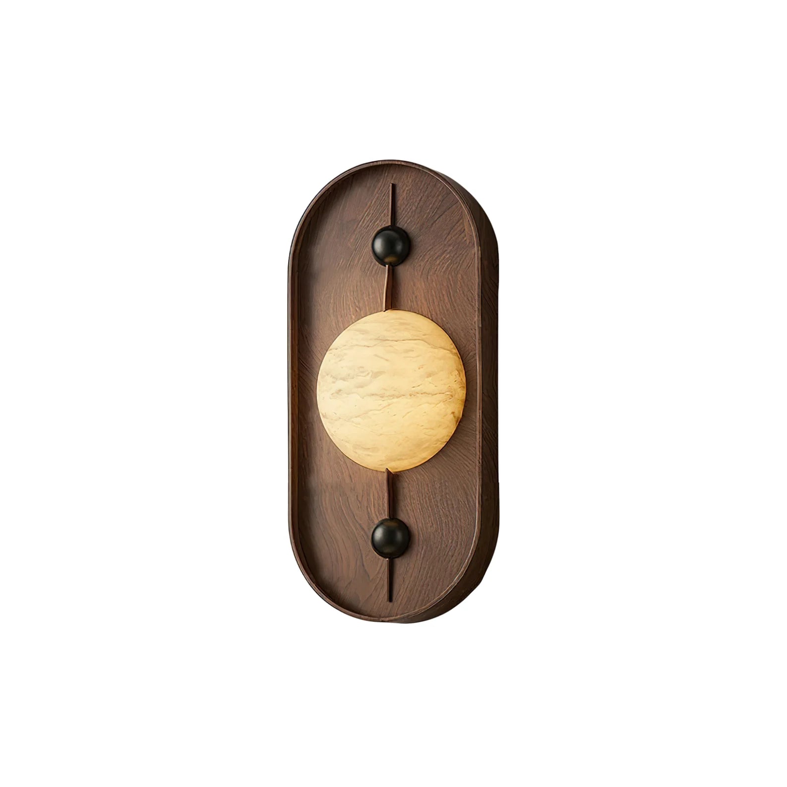 Driftwood Alabaster Wall Lamp Walnut Color - Letslighting
