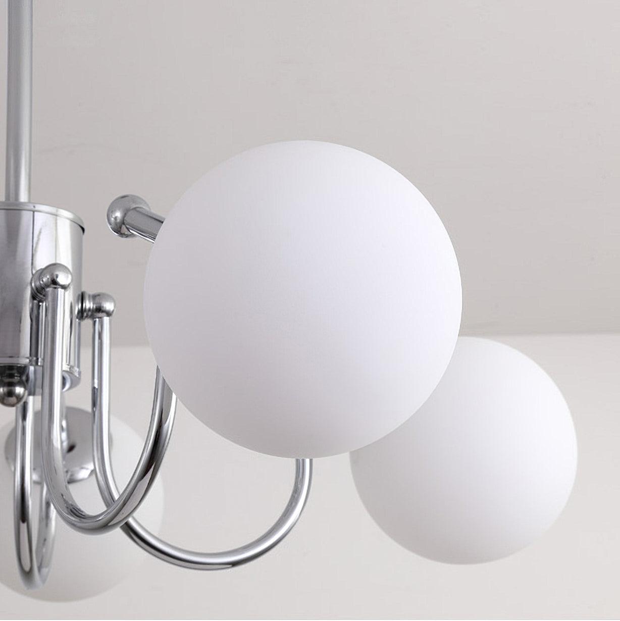 Aurora Chandelier Globe Chrome Modern - Letslighting