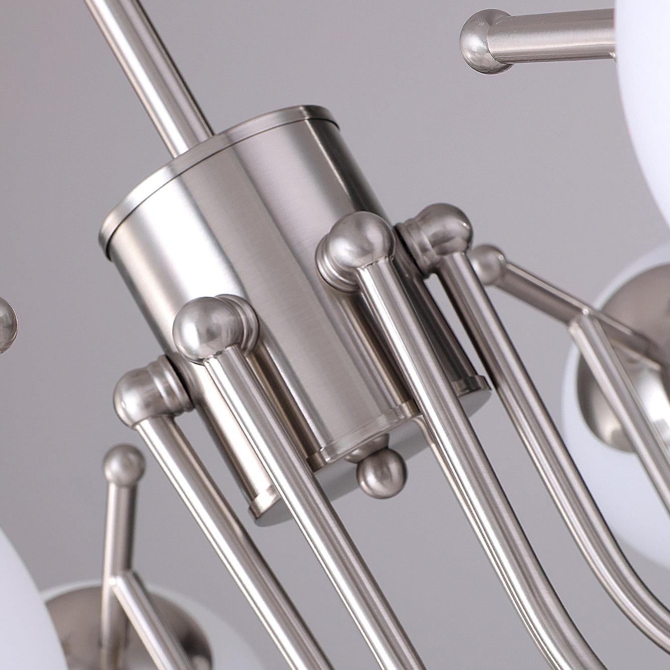 Aurora Chandelier Globe Chrome Modern - Letslighting