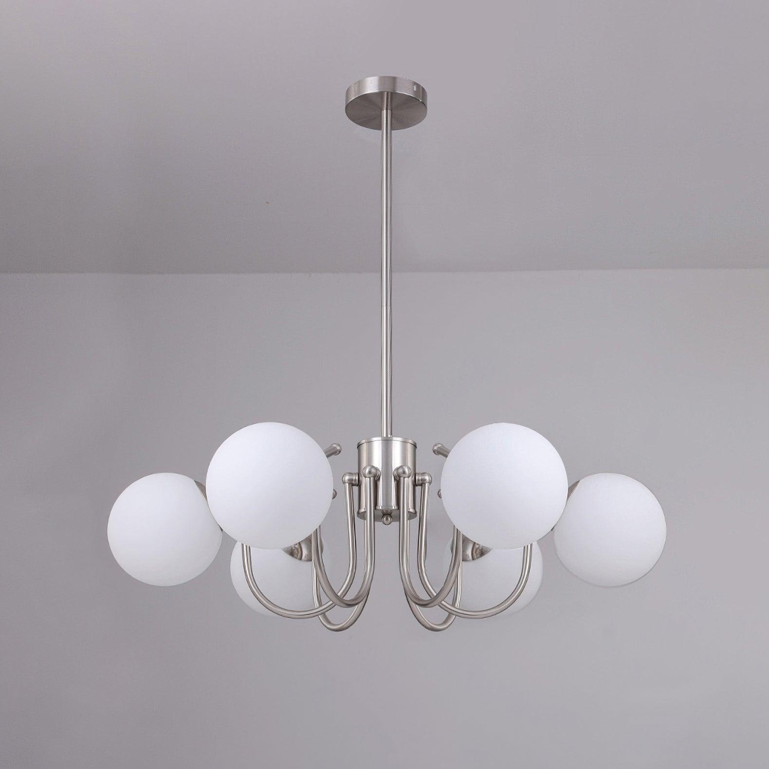 Aurora Chandelier Globe Chrome Modern - Letslighting