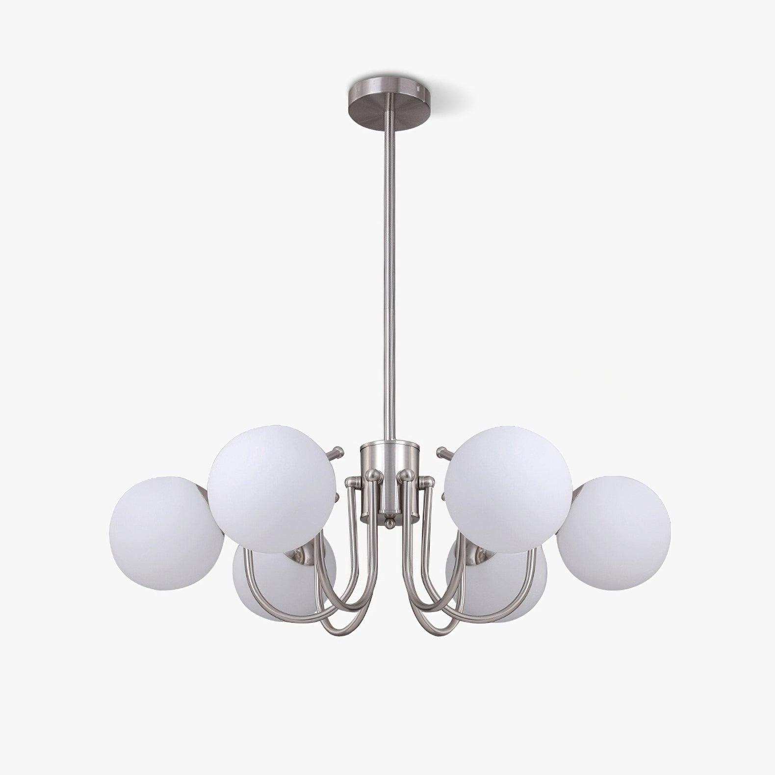 Aurora Chandelier Globe Chrome Modern - Letslighting