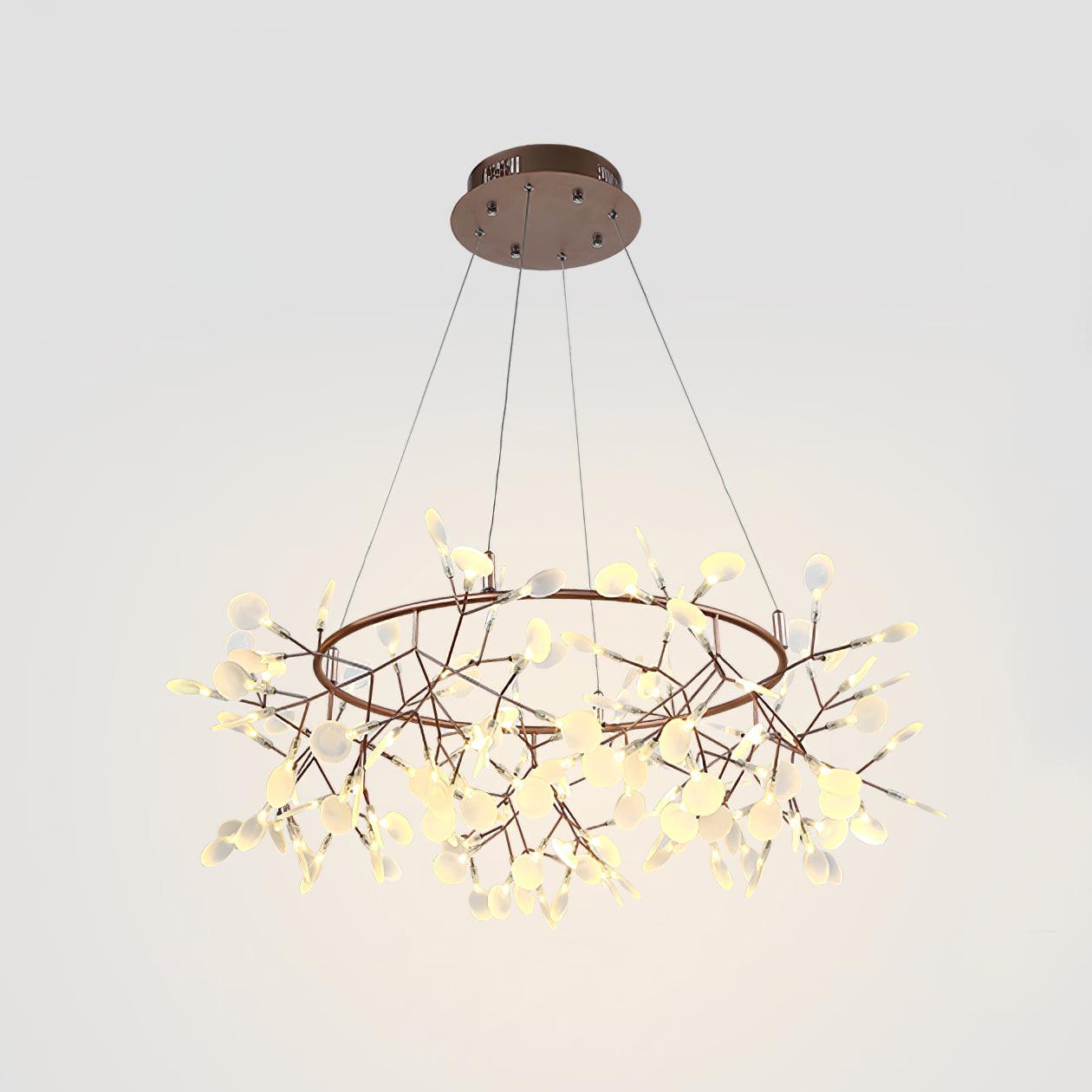Olivia Unique Round Sputnik Art Deco Firefly Chandelier Living Room/ Bedroom - Letslighting
