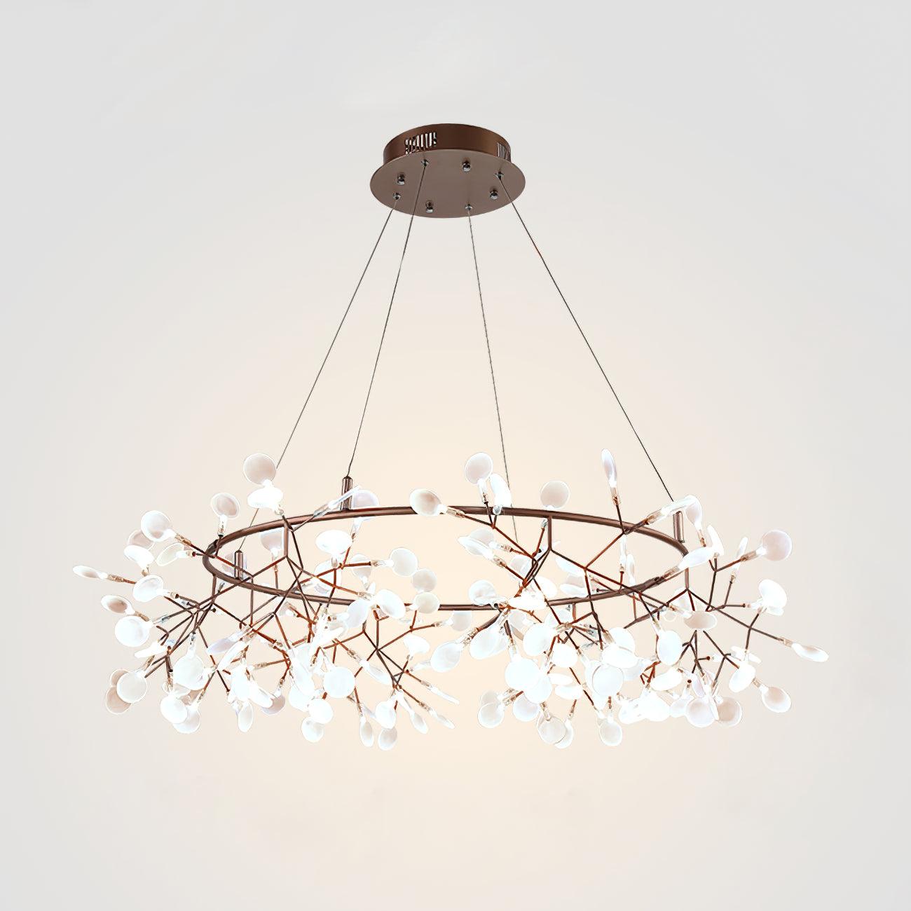 Olivia Unique Round Sputnik Art Deco Firefly Chandelier Living Room/ Bedroom - Letslighting