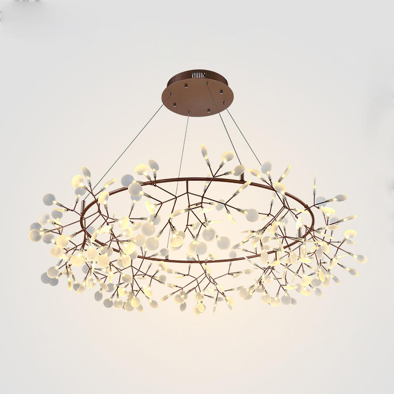 Olivia Unique Round Sputnik Art Deco Firefly Chandelier Living Room/ Bedroom - Letslighting