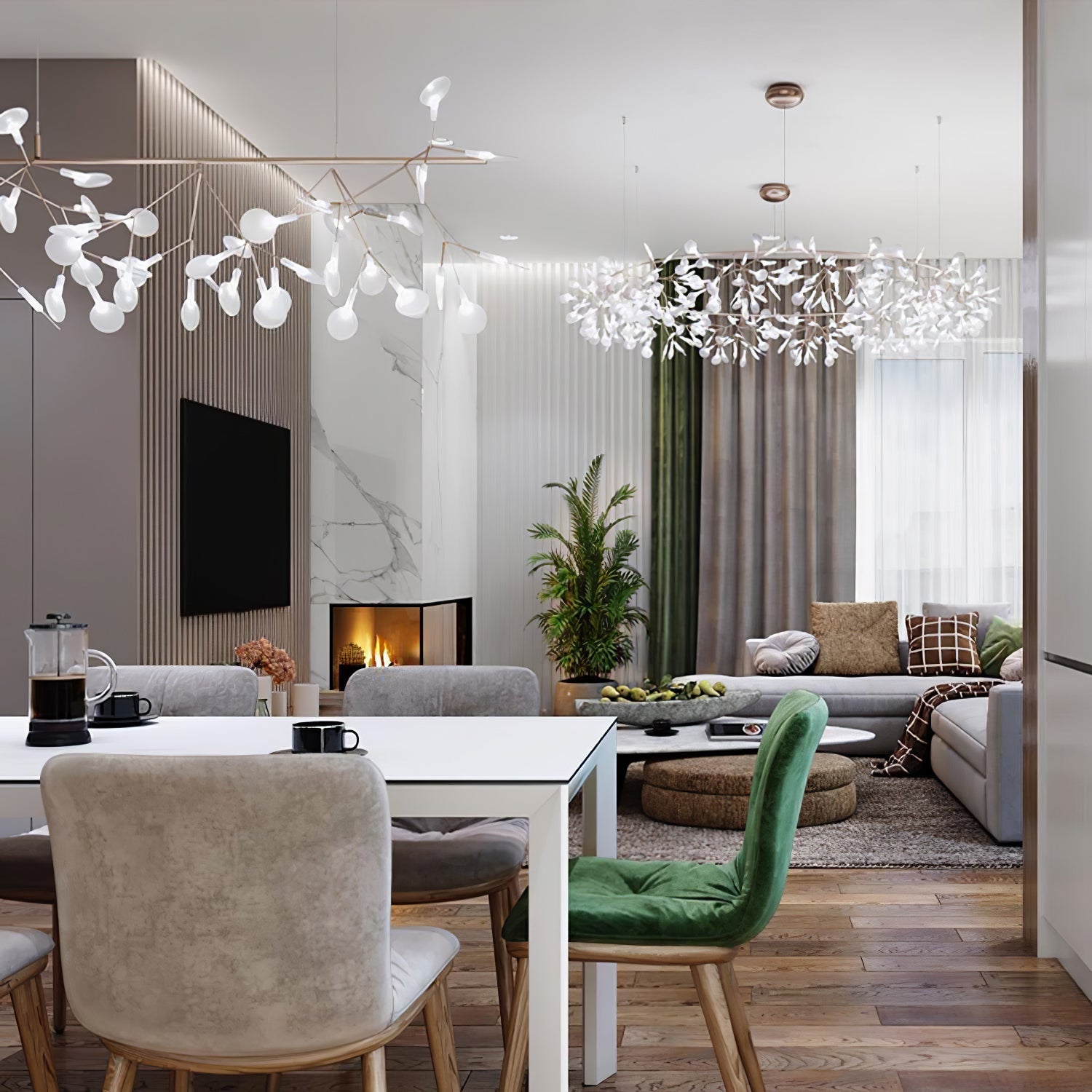 Lustra Chandelier Firefly Branch LED - Letslighting