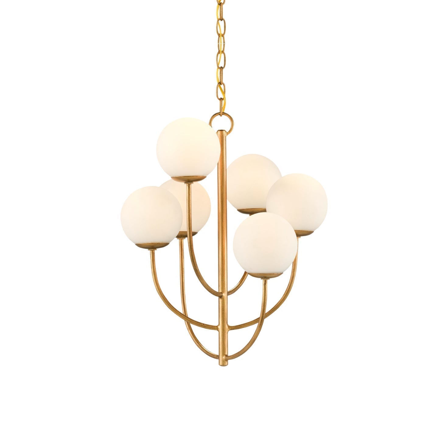 Kvennuvyu Luxury Brass Glass Chandelier - Letslighting