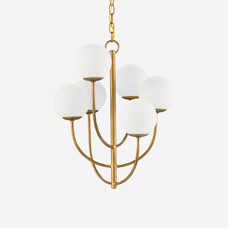 Kvennuvyu Luxury Brass Glass Chandelier - Letslighting