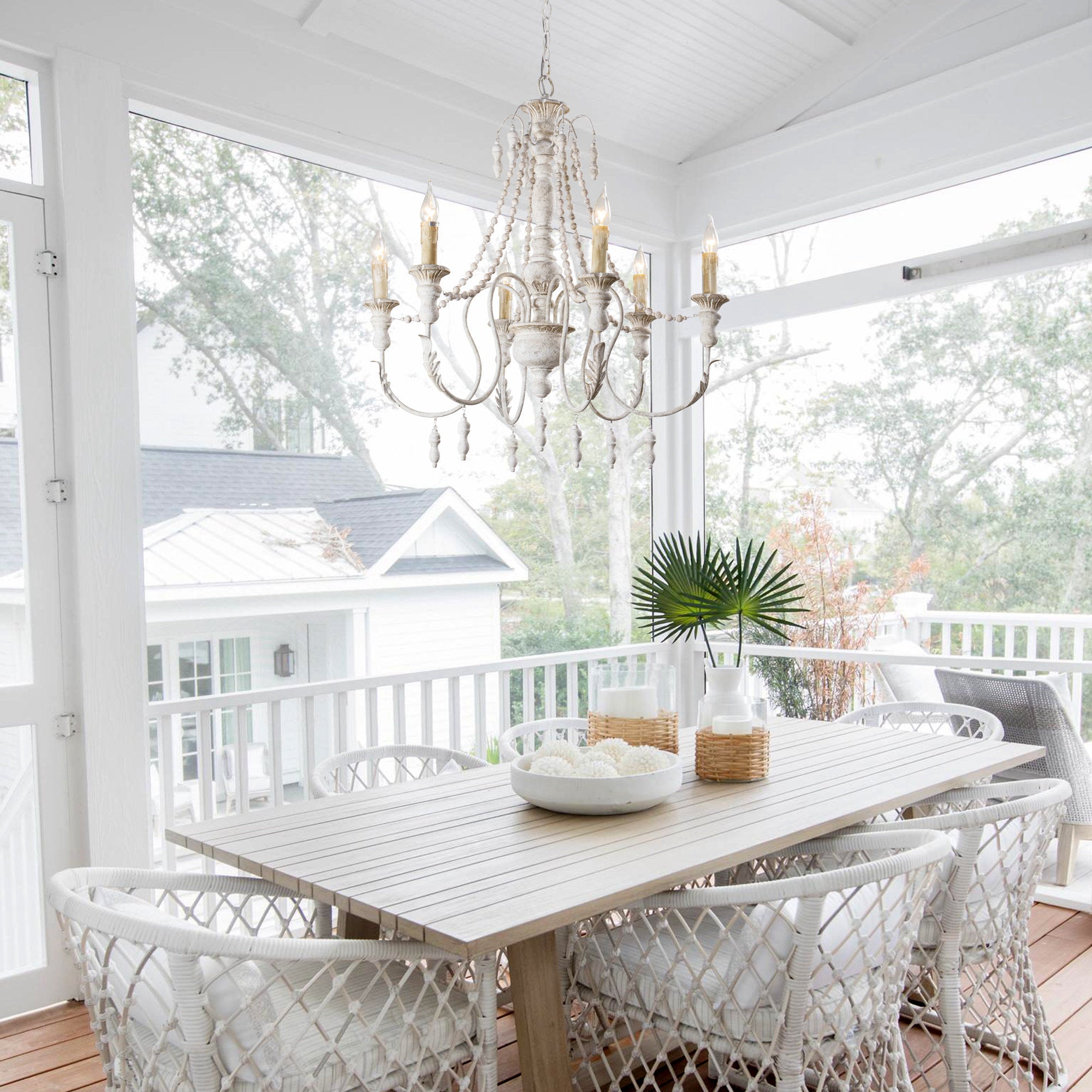 Norduvyh Postmodern Luxury Traditional Wooden Chandelier - Letslighting