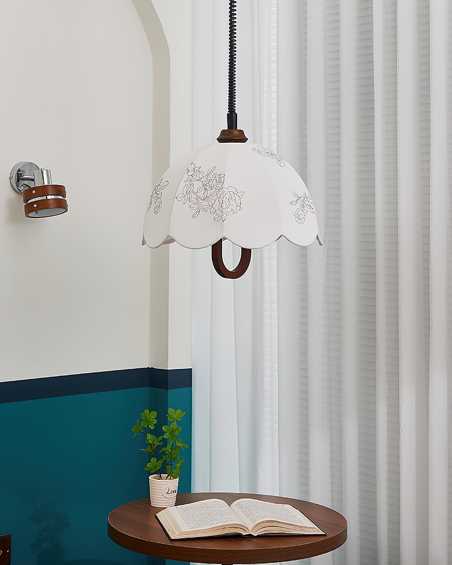 Rosetta Fabric Pendant Light - Letslighting