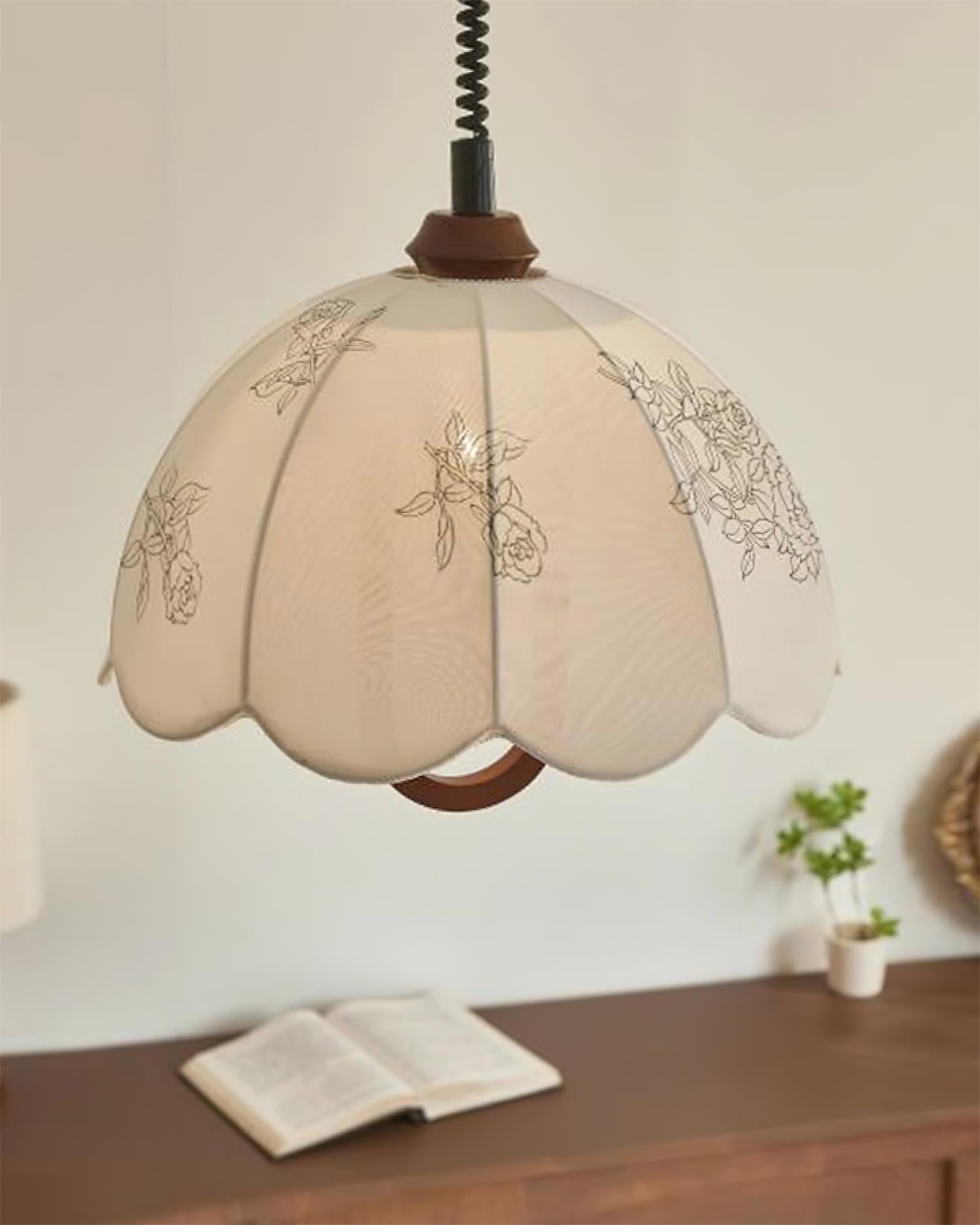 Rosetta Fabric Pendant Light - Letslighting