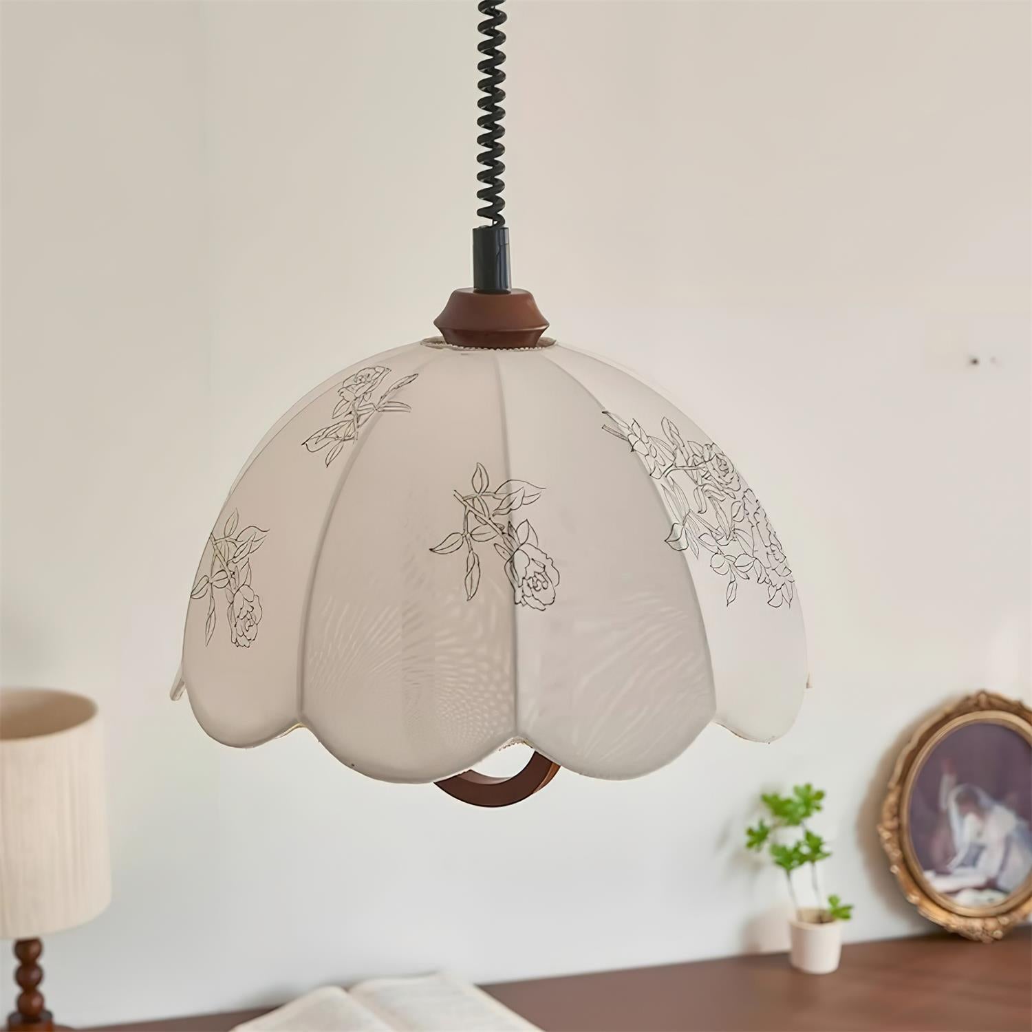 Rosetta Fabric Pendant Light - Letslighting