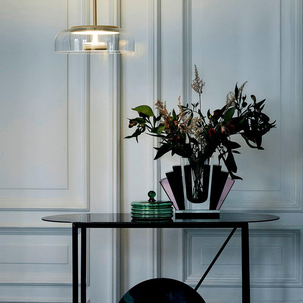 Lustra Pendant Lamp Transparent Glass Sleek - Letslighting