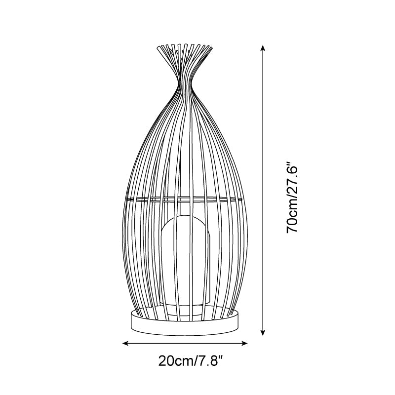 Birdcage Outdoor Post Light Cage Industrial - Letslighting