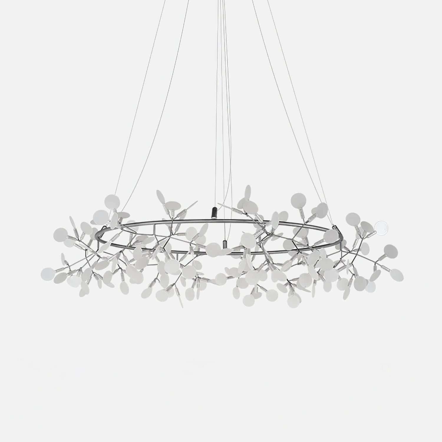 Lustra Chandelier Black Ring Firefly Branch - Letslighting