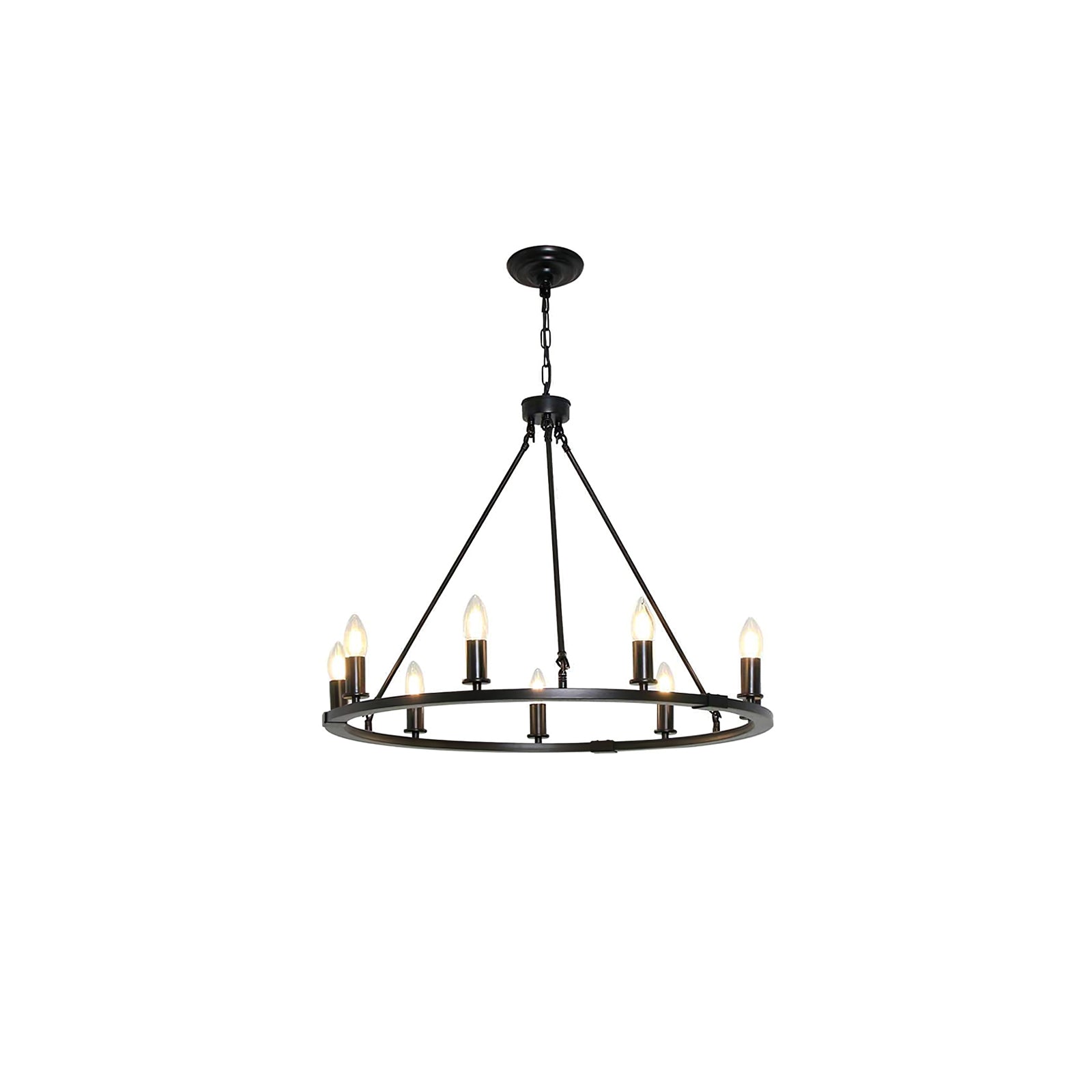 Isoran Industrial Iron Chandelier - Letslighting