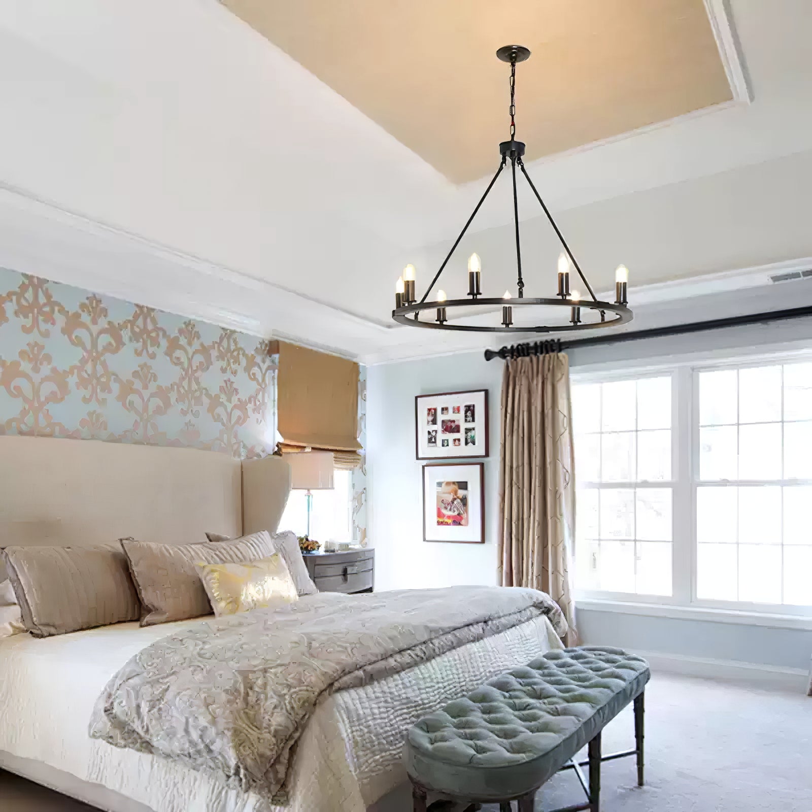 Isoran Industrial Iron Chandelier - Letslighting