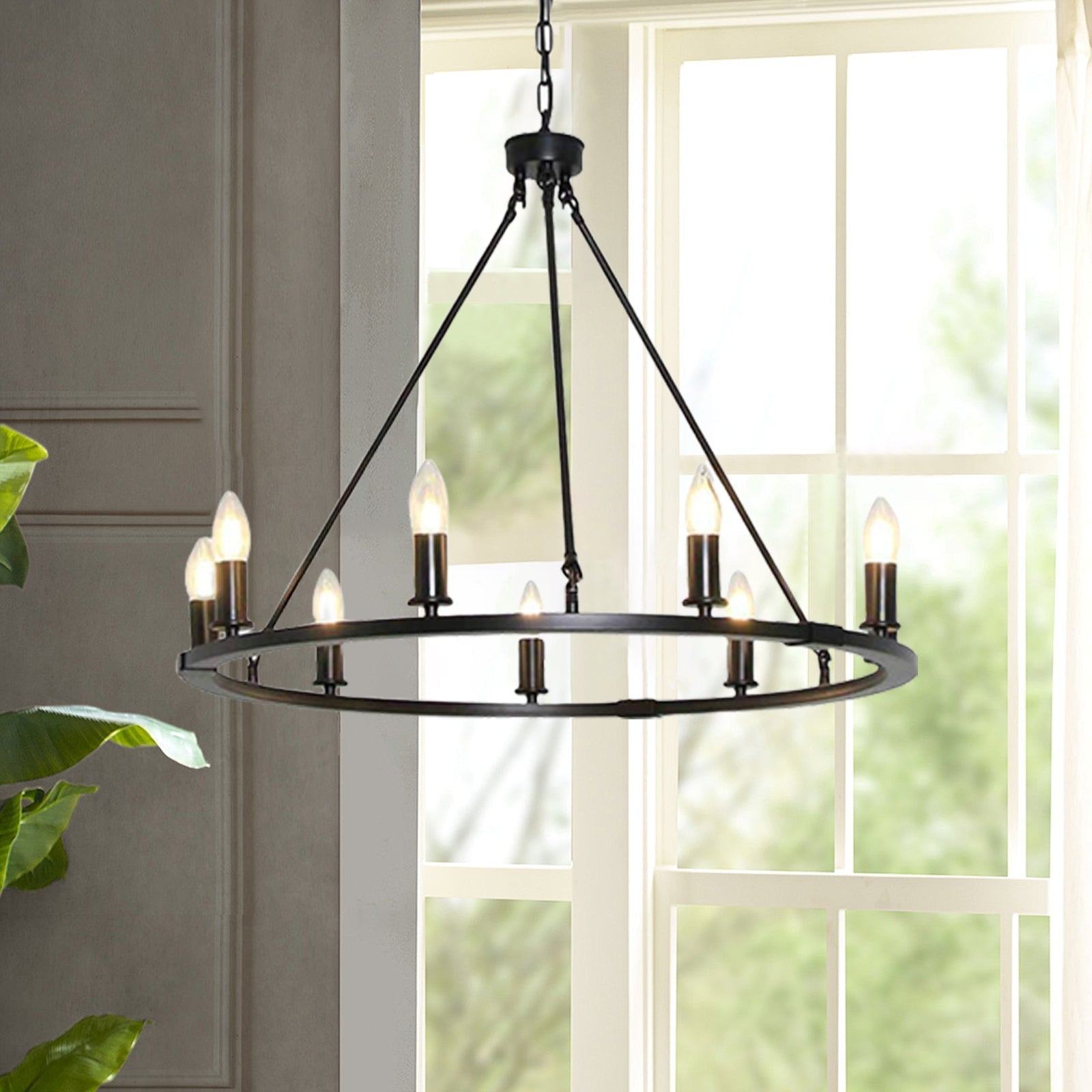 Isoran Industrial Iron Chandelier - Letslighting