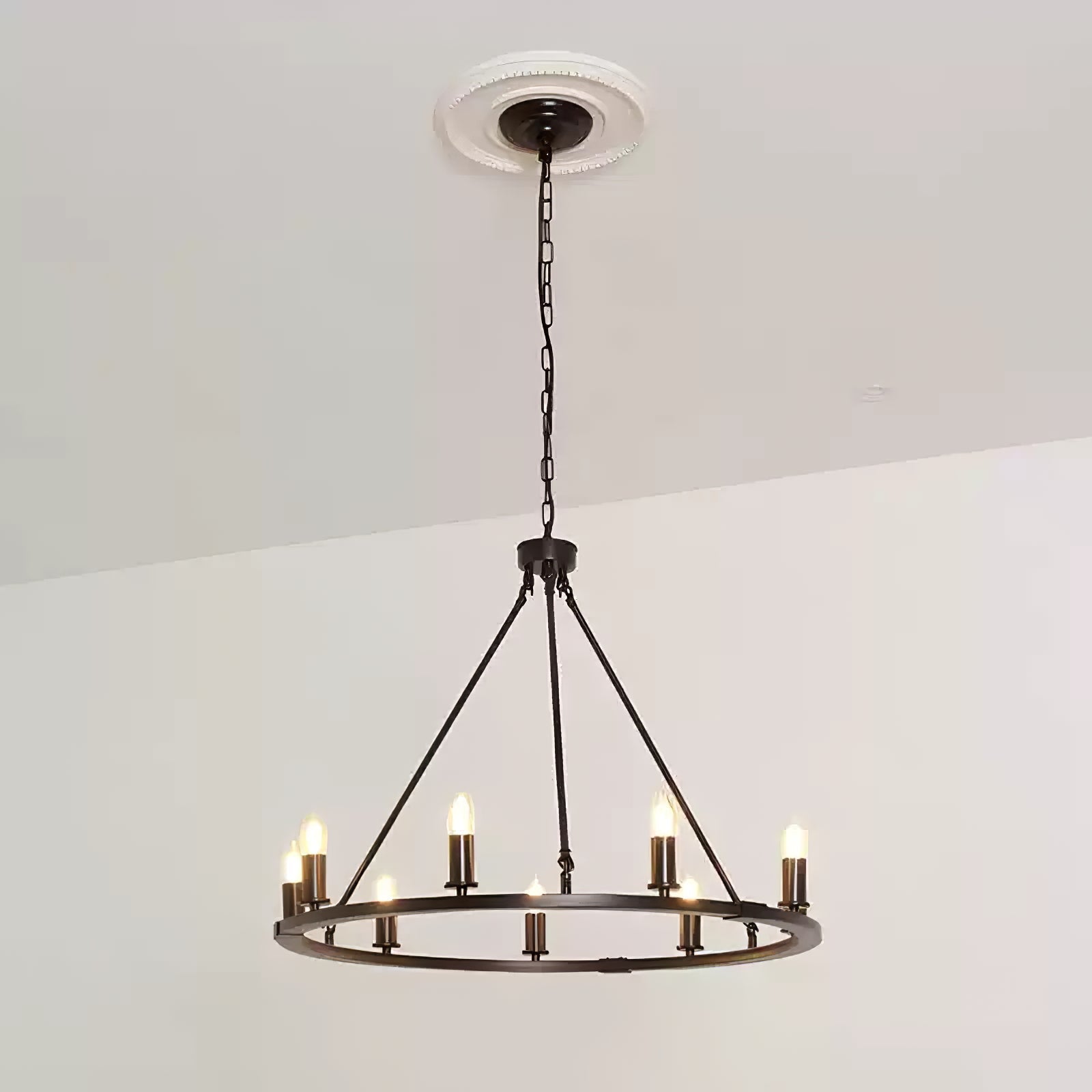 Isoran Industrial Iron Chandelier - Letslighting