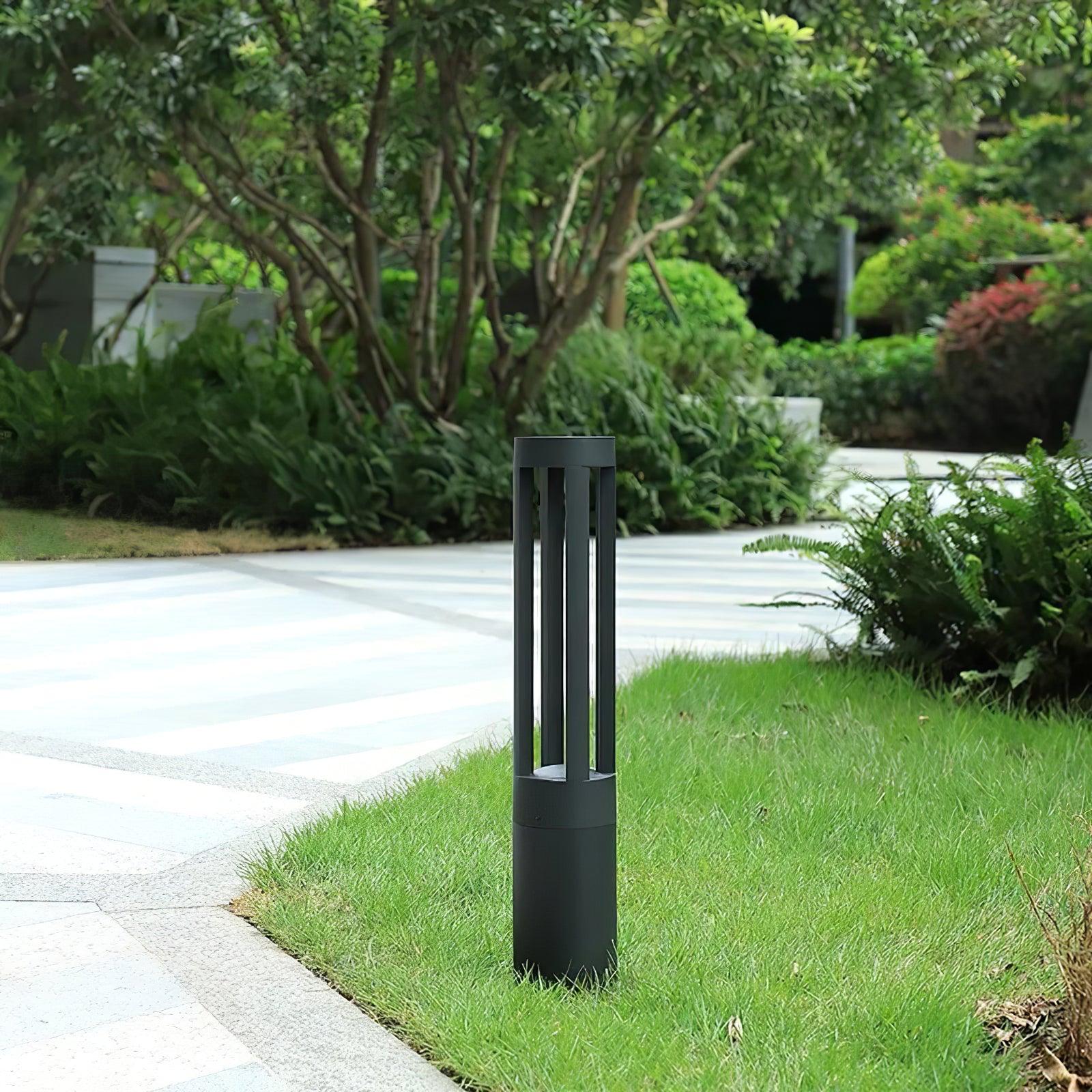 Lustra Outdoor Light Black Cylindrical Garden - Letslighting