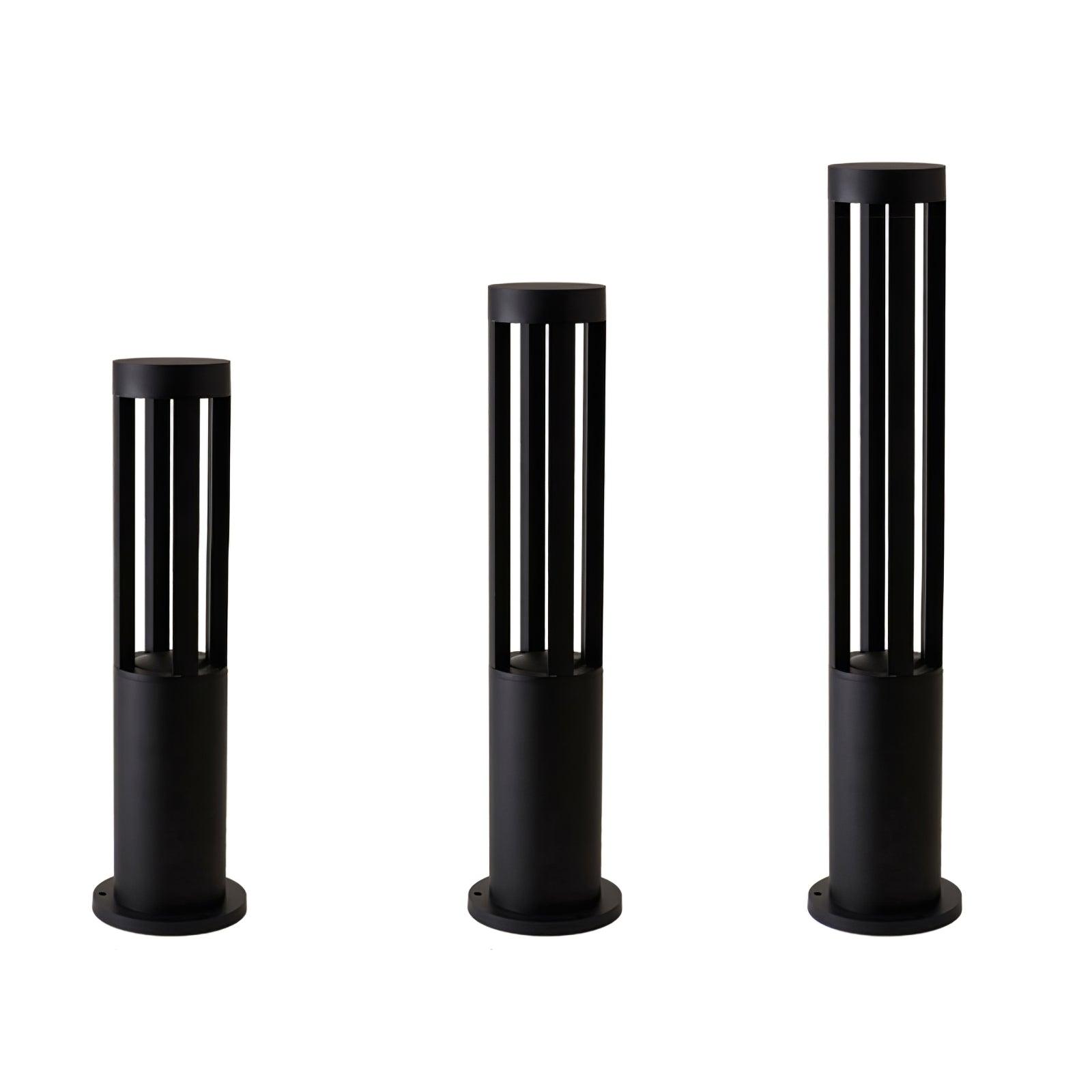 Lustra Outdoor Light Black Cylindrical Garden - Letslighting