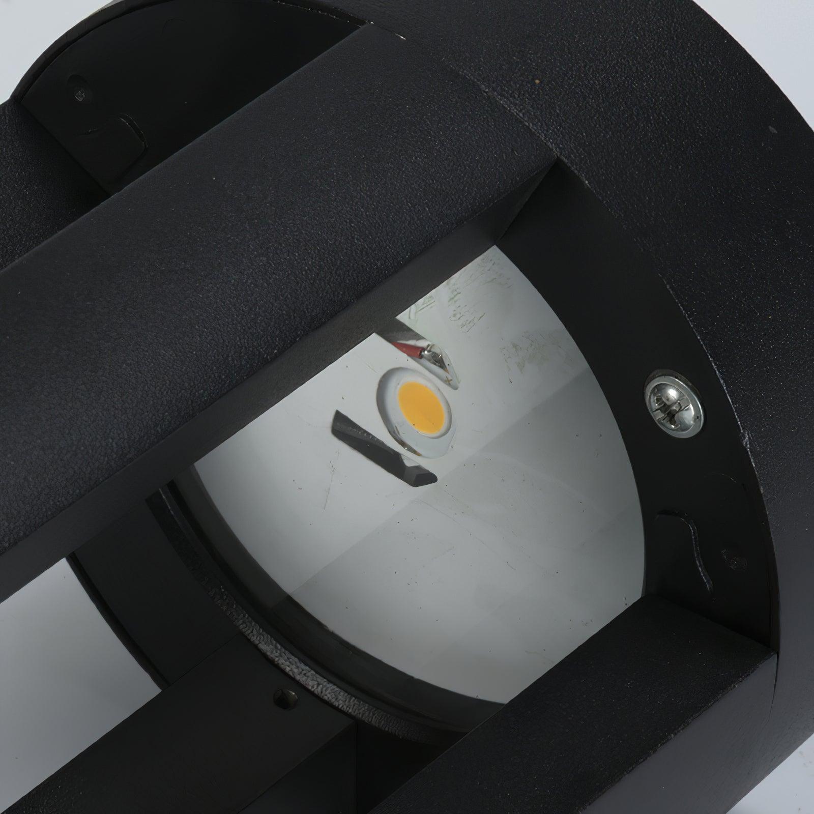 Lustra Outdoor Light Black Cylindrical Garden - Letslighting