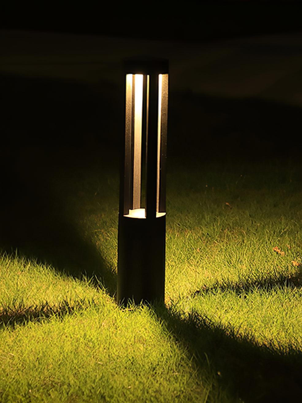 Lustra Outdoor Light Black Cylindrical Garden - Letslighting