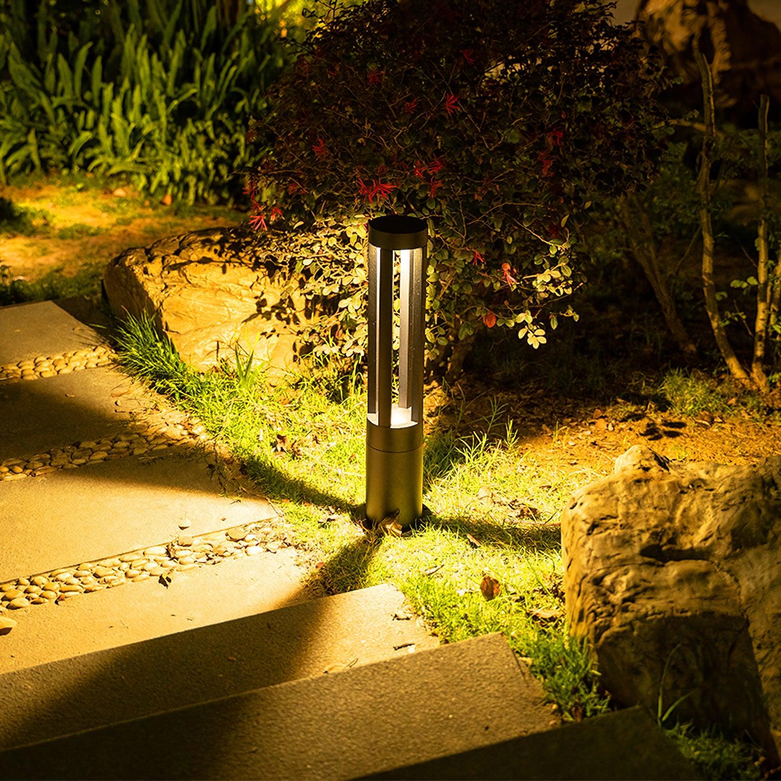 Lustra Outdoor Light Black Cylindrical Garden - Letslighting