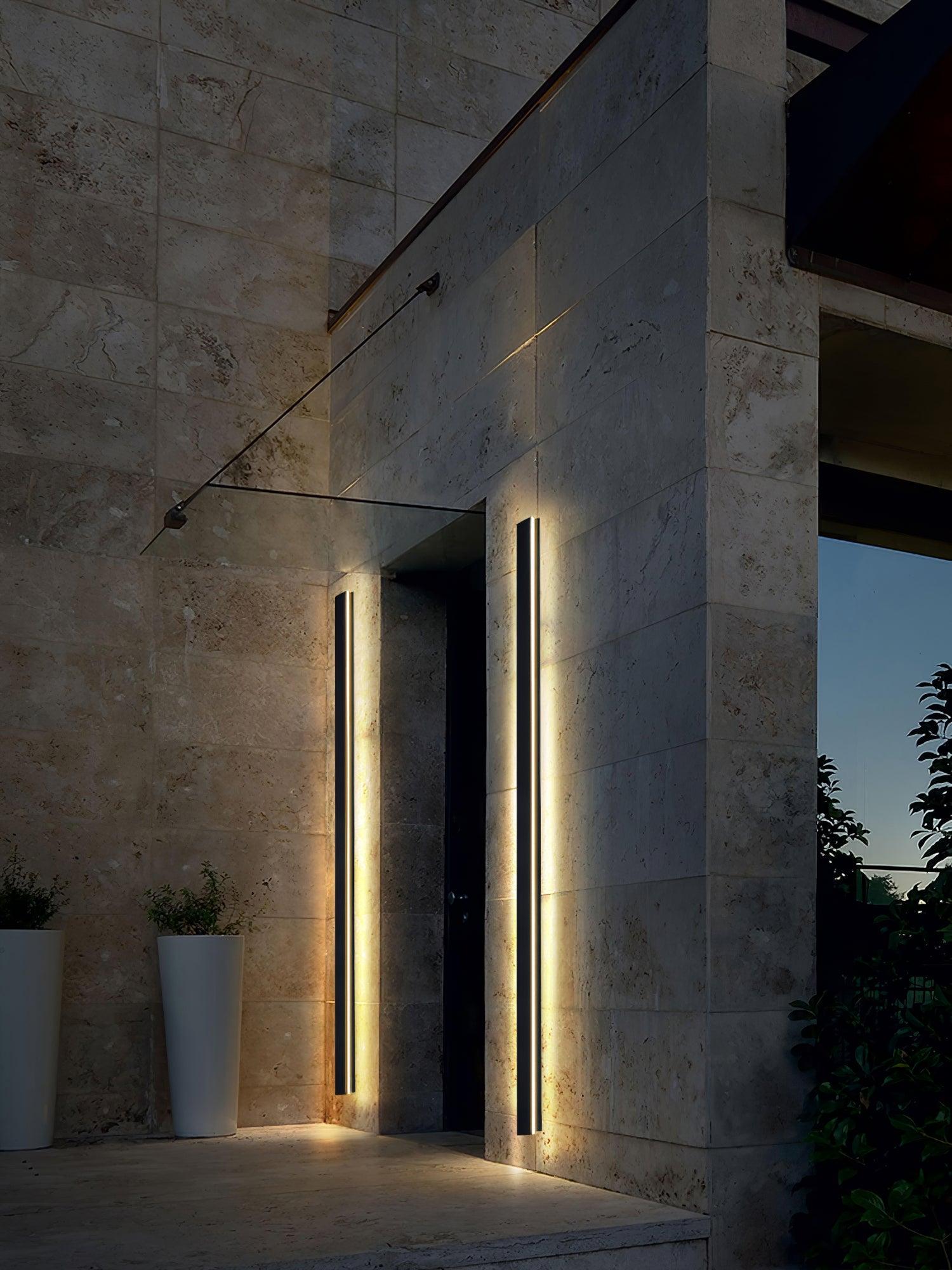 Aurvelyra Long Strip Solar Outdoor Sconce - Letslighting