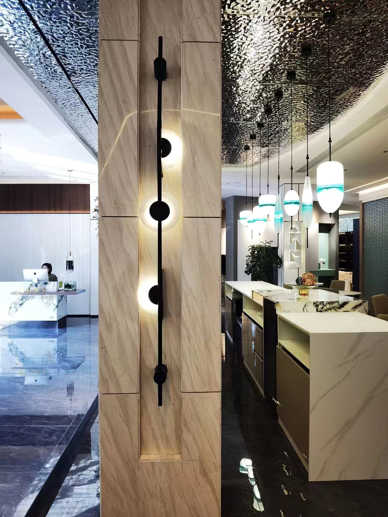 Slender Wall Lamp Alabaster Modern Minimalist - Letslighting