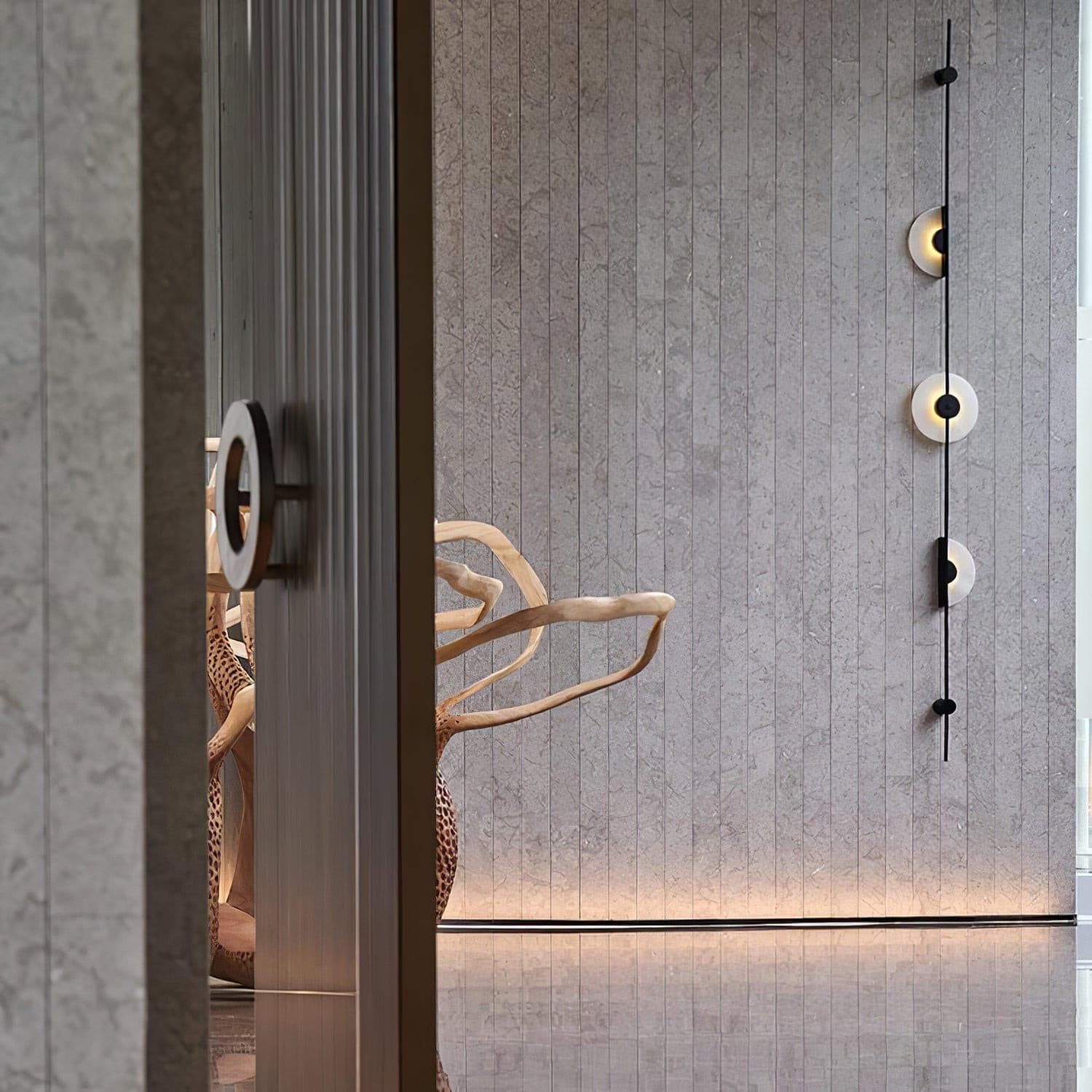 Slender Wall Lamp Alabaster Modern Minimalist - Letslighting
