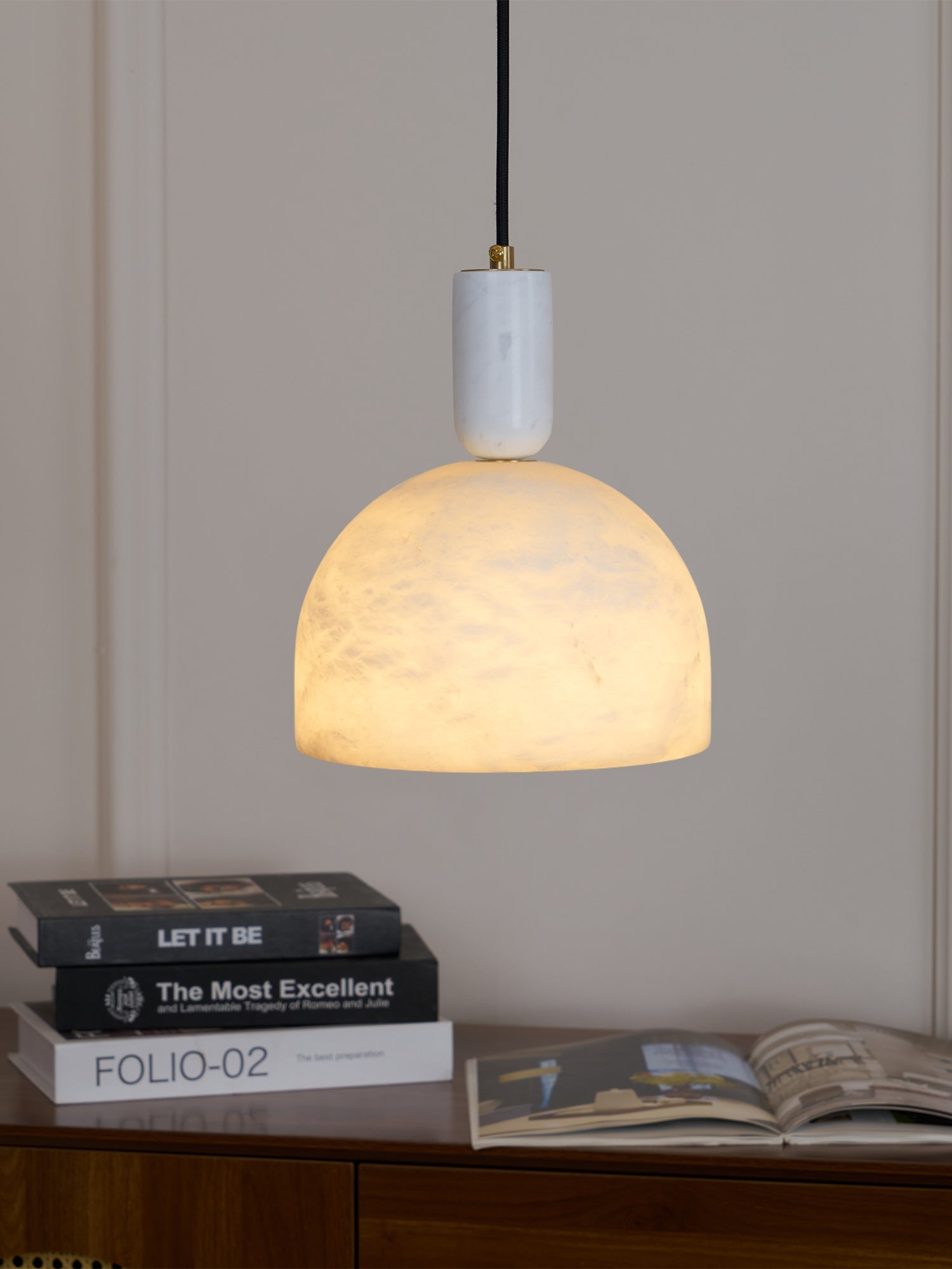 Culiror Minimalist Alabaster Pendant Light - Letslighting