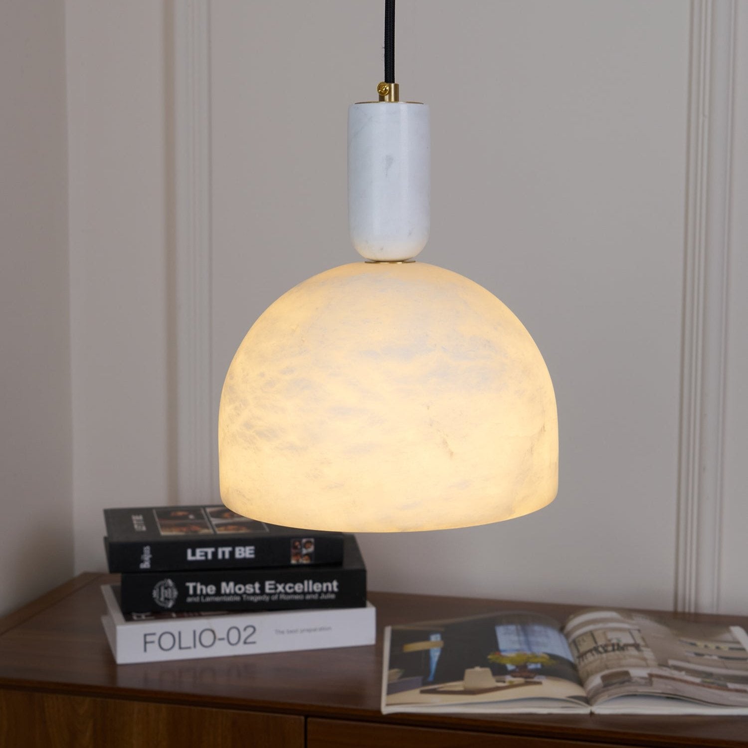 Culiror Minimalist Alabaster Pendant Light - Letslighting