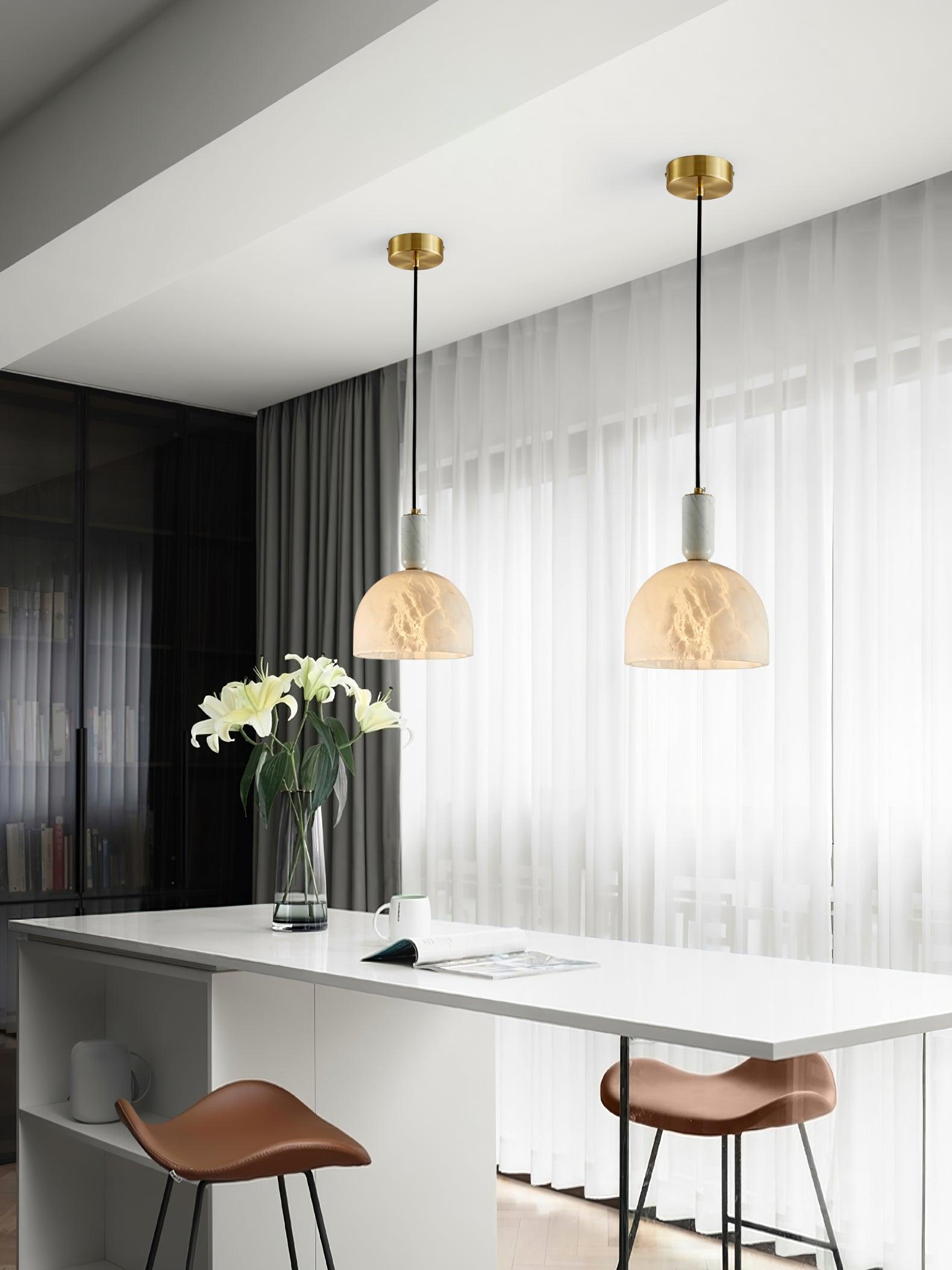Culiror Minimalist Alabaster Pendant Light - Letslighting