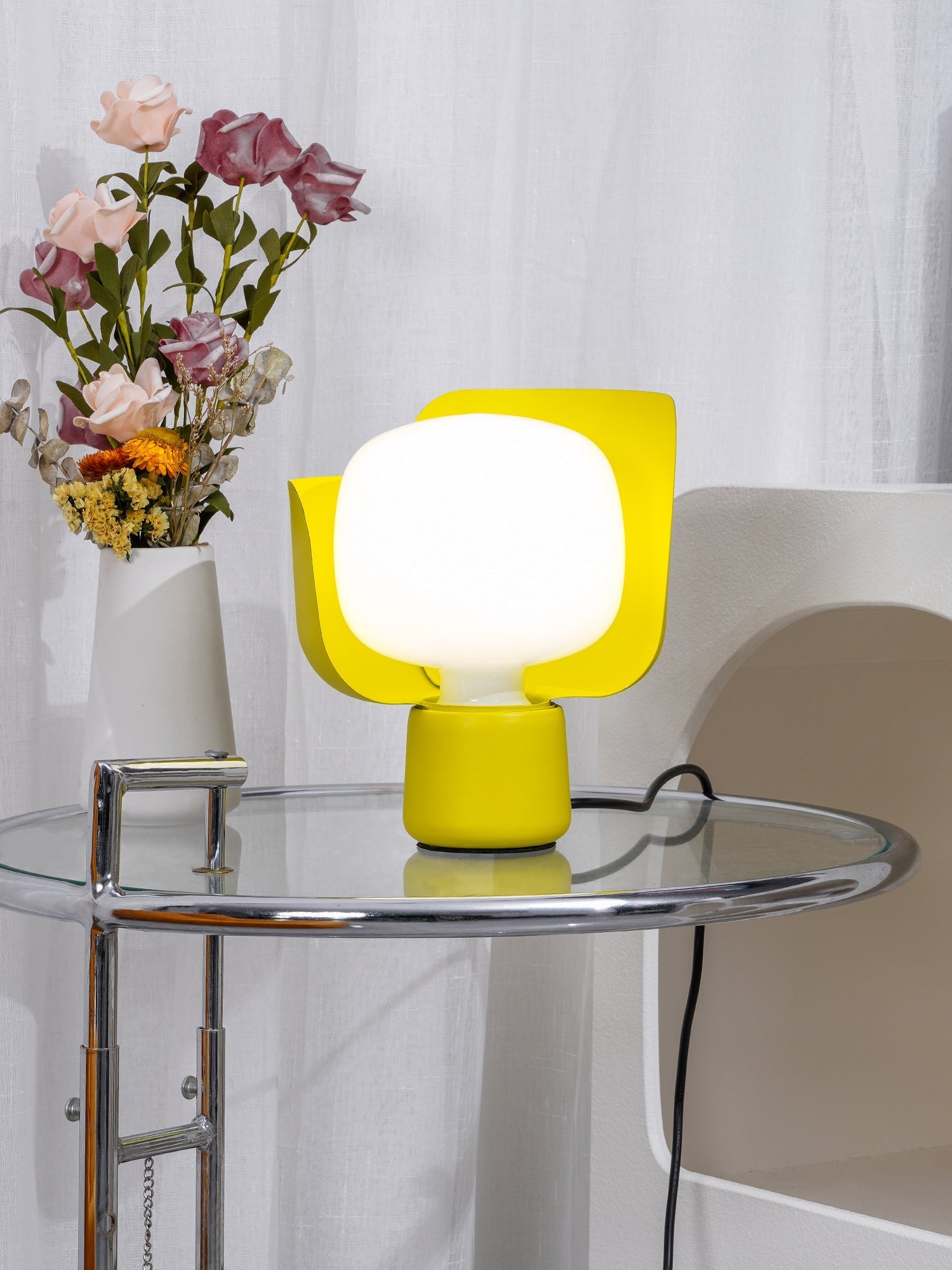 Zuri Plastic Minimalist Table Lamp - Letslighting