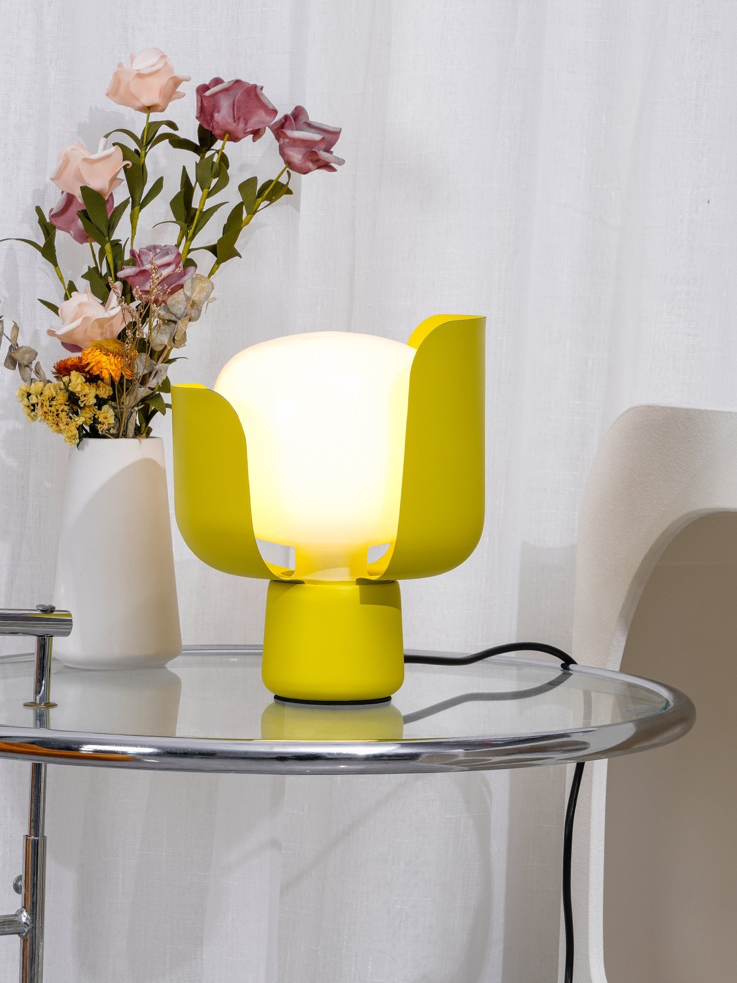 Zuri Plastic Minimalist Table Lamp - Letslighting